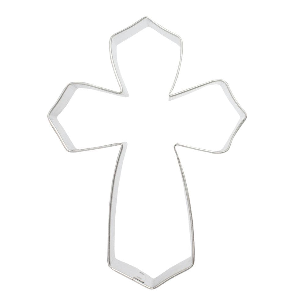 5.25 Inch Cross Cookie Cutter Set - Stainless Steel Baking Tools for Easter, Christmas, and Religious Holiday Cookies - Perfect for DIY Decorating, Party Favors, and Gift Giving