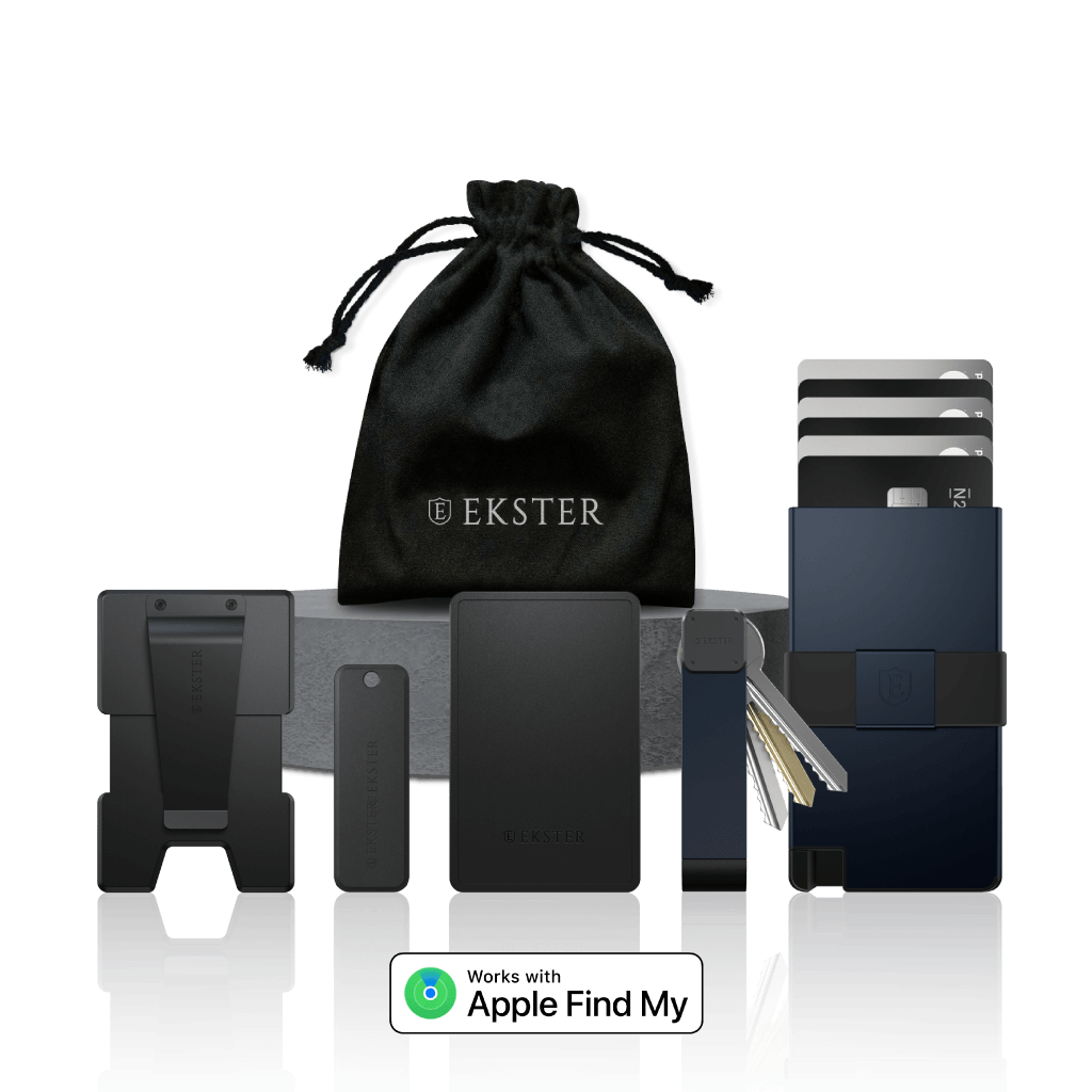 Trackable Wallet & Key Case Bundle - RFID Blocking Smart Wallet with GPS Tracker - Perfect for Travel, Work, and Everyday Use