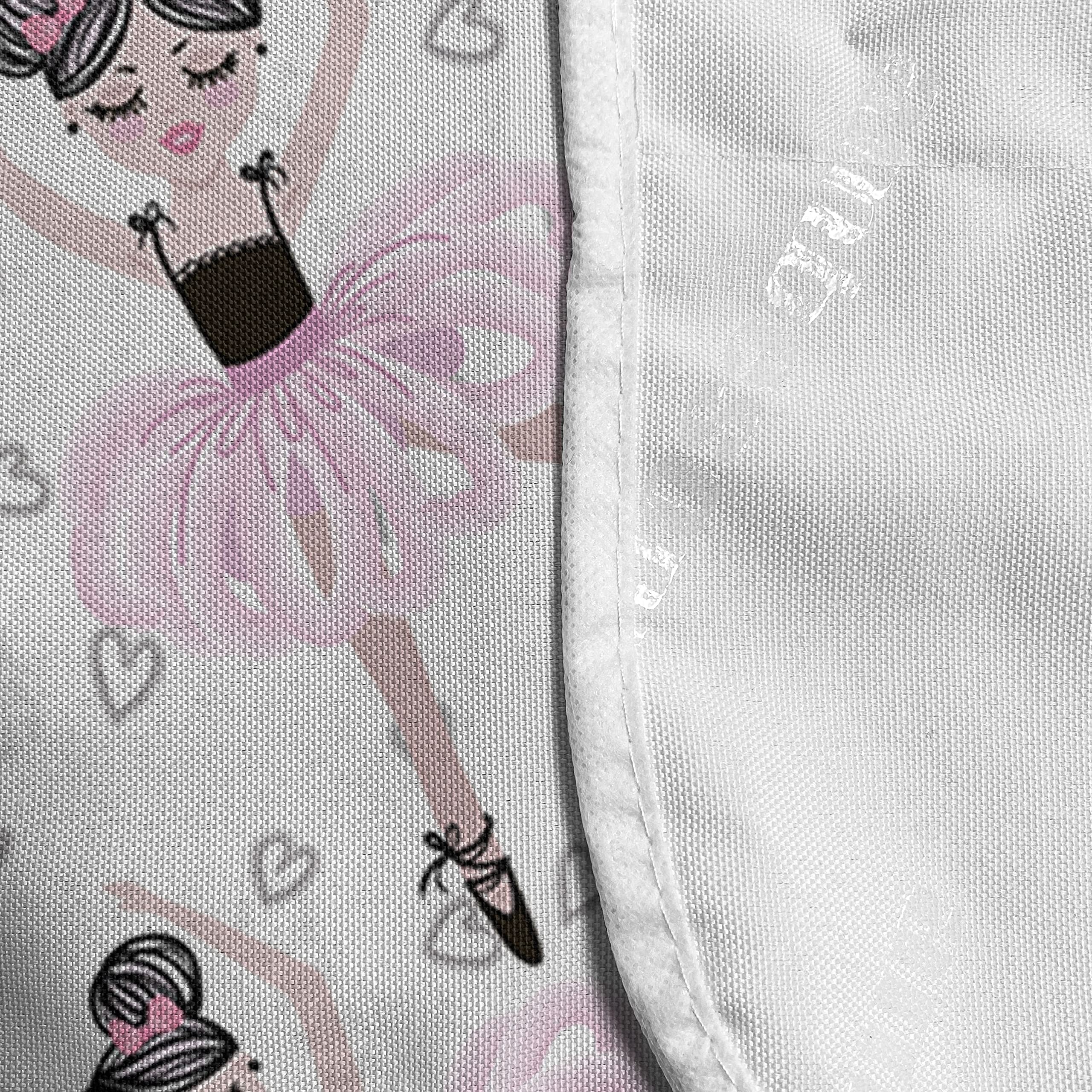 Ambesonne Ballerina Microwave Oven Cover - Waterproof Kitchen Organizer with Pockets, 36