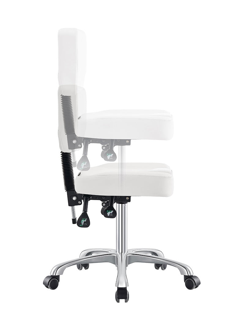 Cadence Medical Stool - Adjustable Rolling Stool for Doctors, Nurses & Dentists | Ergonomic & Mobile Healthcare Stool for Clinics, Hospitals & Dental Offices