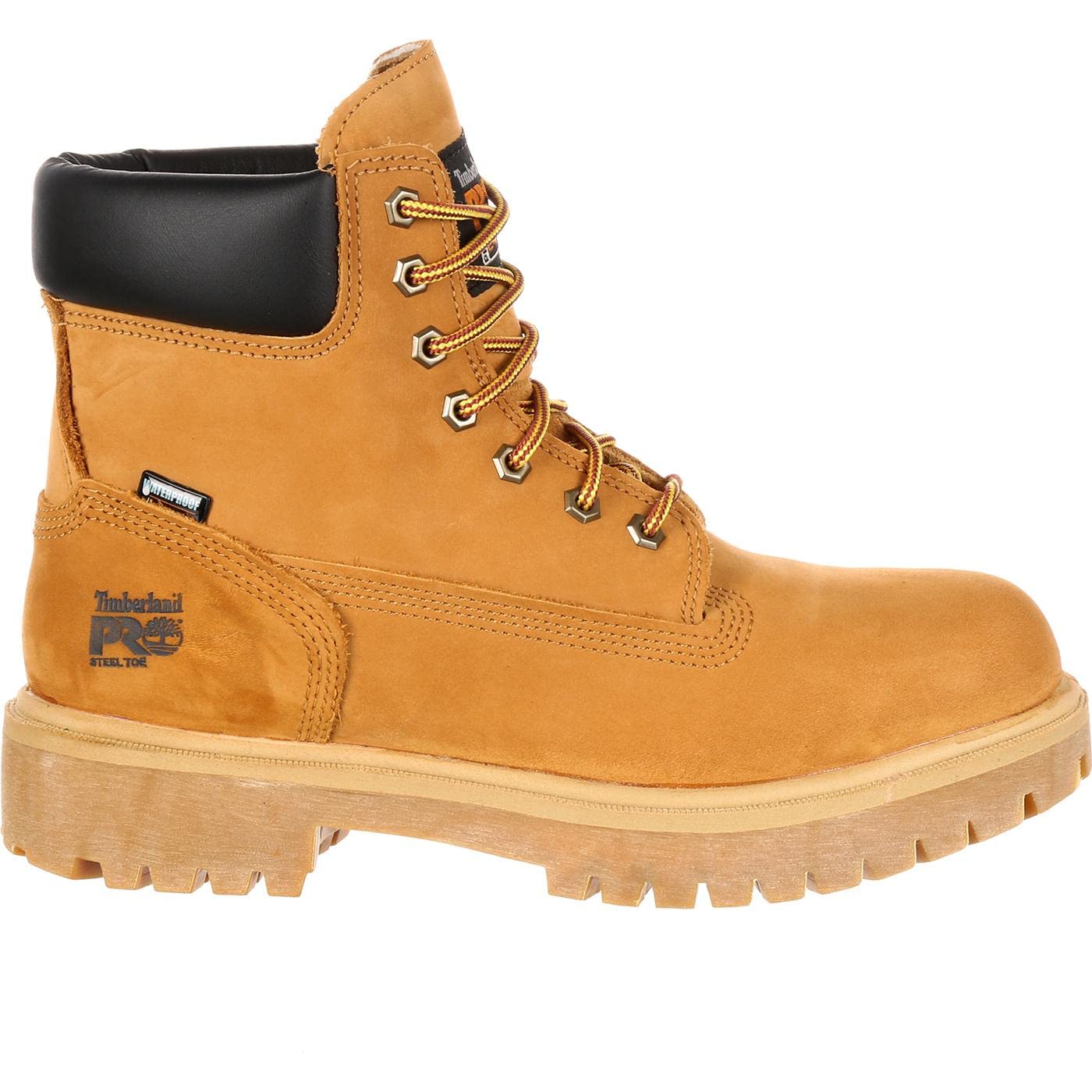 Timberland PRO Men's 6-Inch Steel Toe Waterproof Work Boots - Insulated Safety Shoes for Construction, Hiking & Outdoor Work