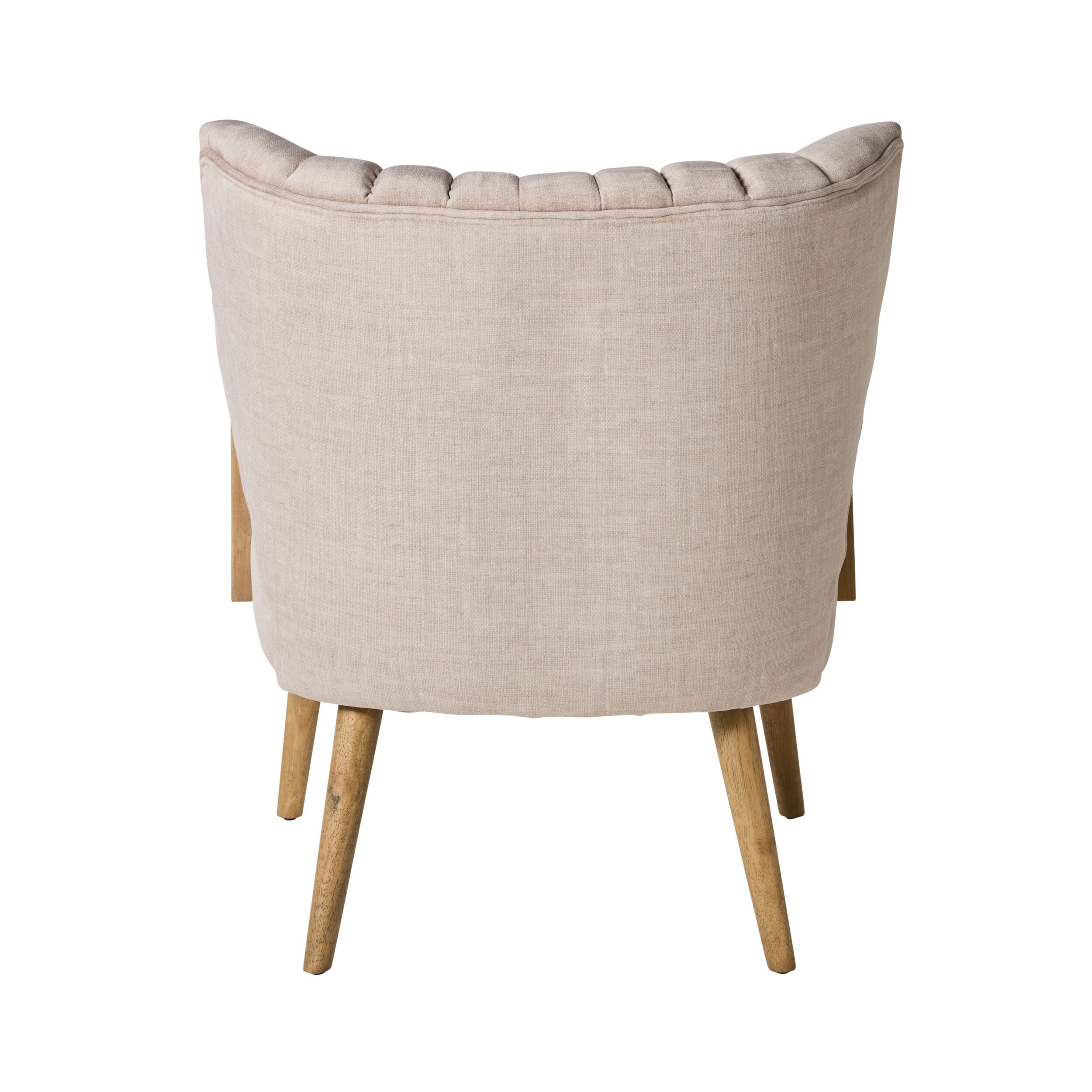 Bello Occasional Chair in Aura Pecan Finish - Stylish Accent Chair for Living Room, Bedroom or Office Decor