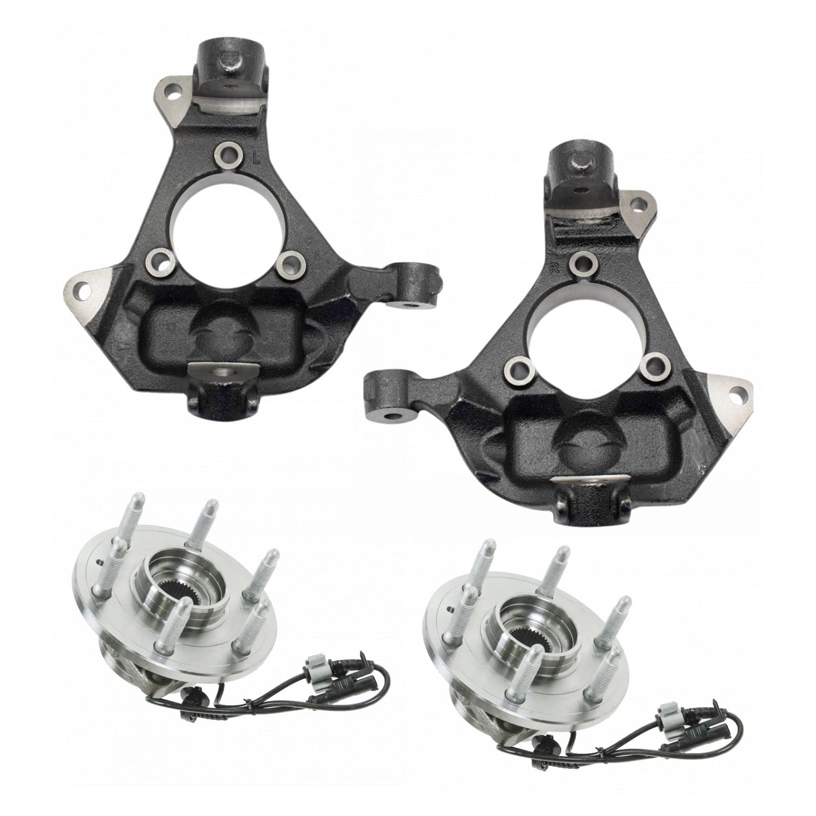 High-Quality Front Wheel Hub & Bearing Assembly with Knuckles Kit for GM Truck 1500 2500 3500 - Durable Replacement Part for Smooth Ride & Off-Road Performance