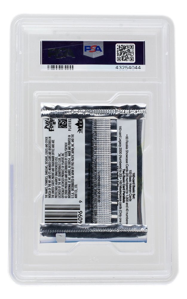 2000 Fleer Showcase Football Hobby Foil Pack - BPSA Graded NM-MT 8 - Rare Collectible Trading Cards for Sports Memorabilia & Investment Collection