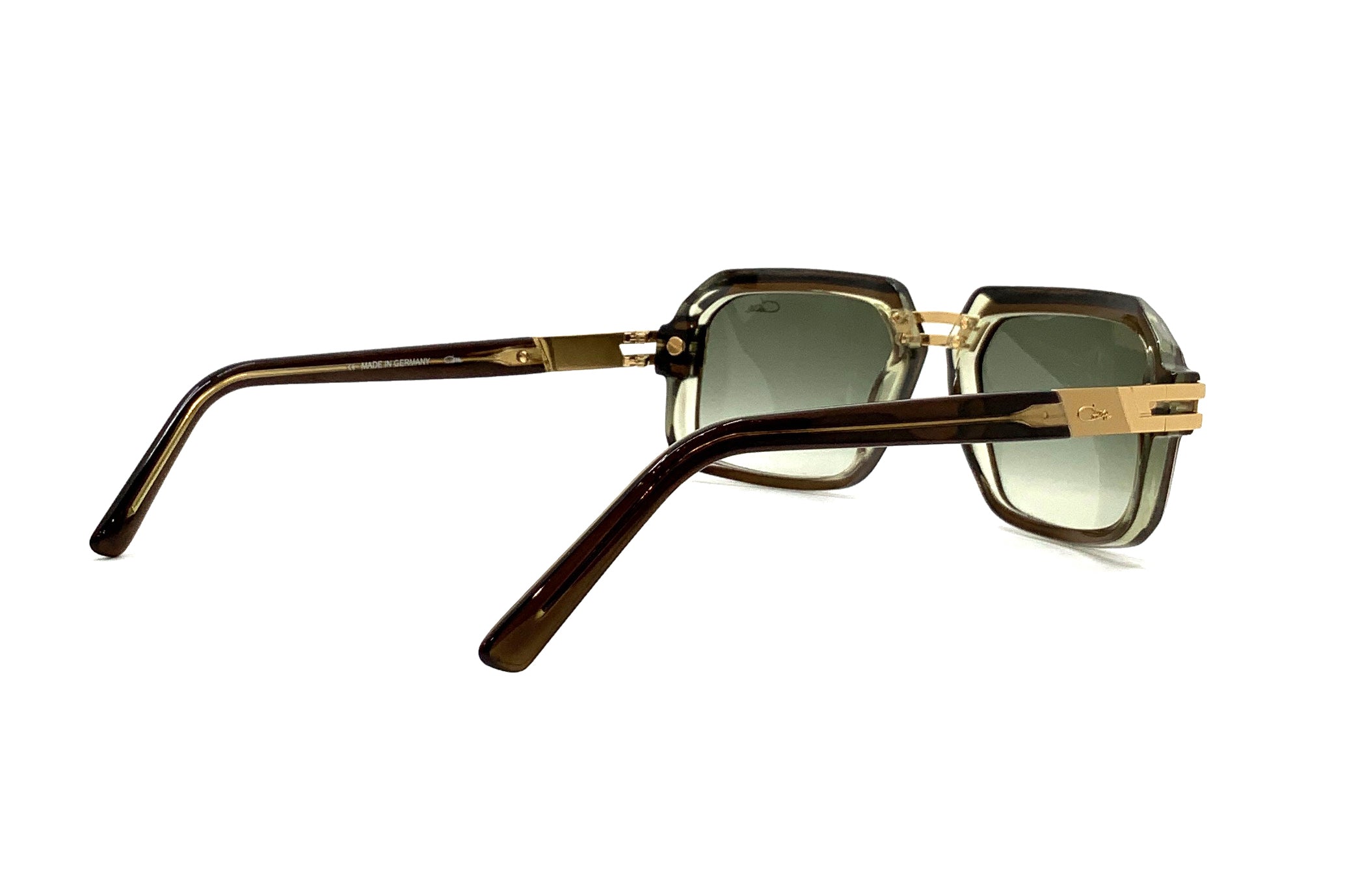 Cazal 6004/3 Sunglasses - Olive Transparent Frame, UV Protection, Retro Style for Men & Women - Perfect for Outdoor Activities, Driving, and Fashion Accessories