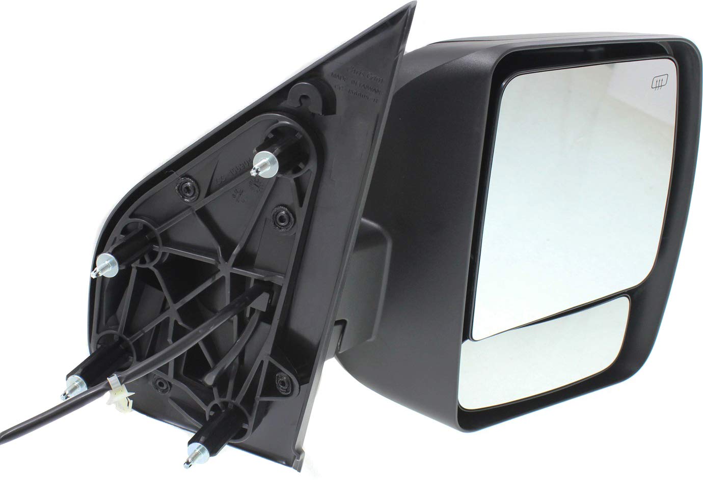 Garage-Pro Heated Power Glass Side Mirror with Blind Spot for 2012-2021 Nissan NV1500 NV2500 NV3500 - Passenger Side Replacement - Perfect for Winter Driving & Enhanced Safety