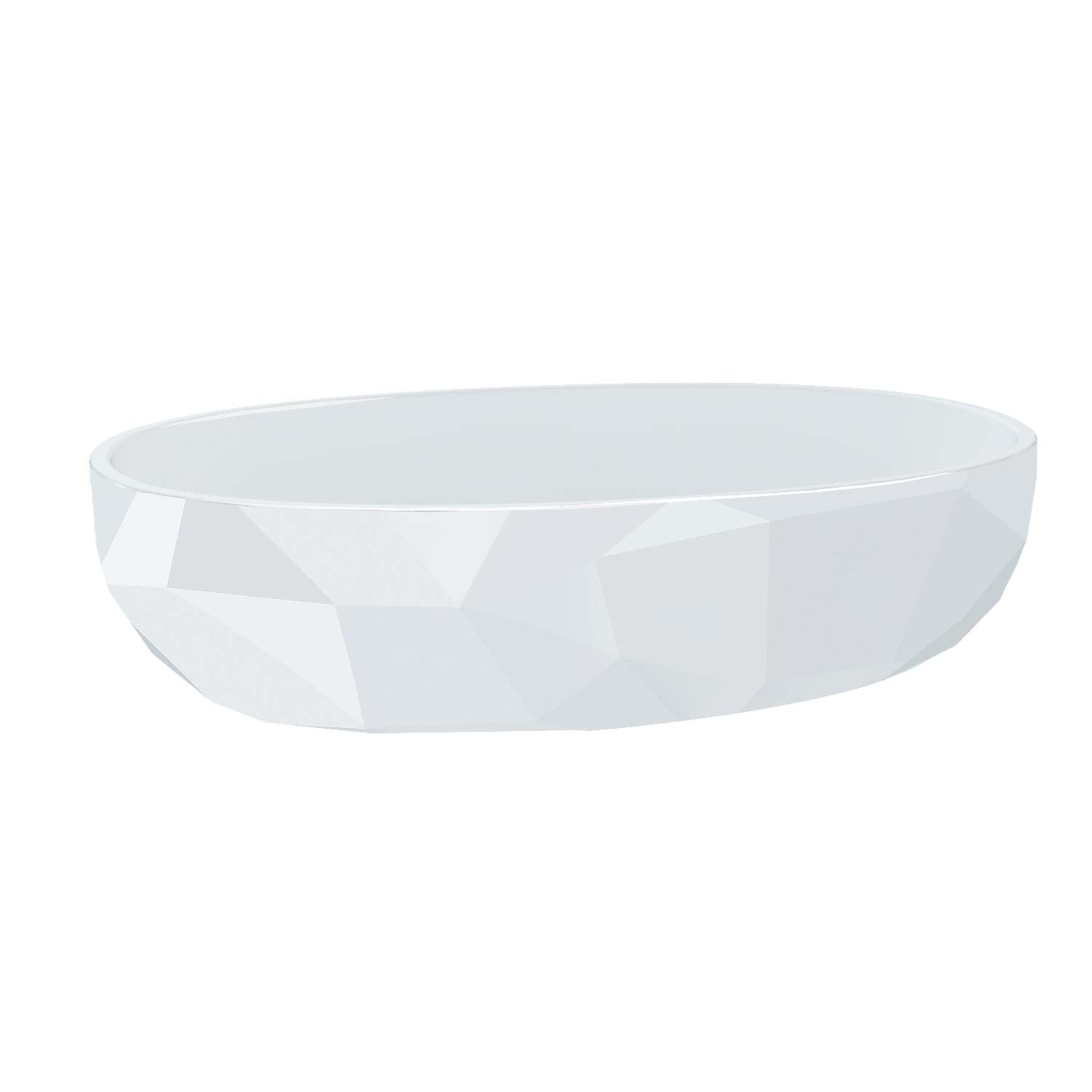 DAX Arte Solid Surface Oval Vessel Bathroom Sink - 18