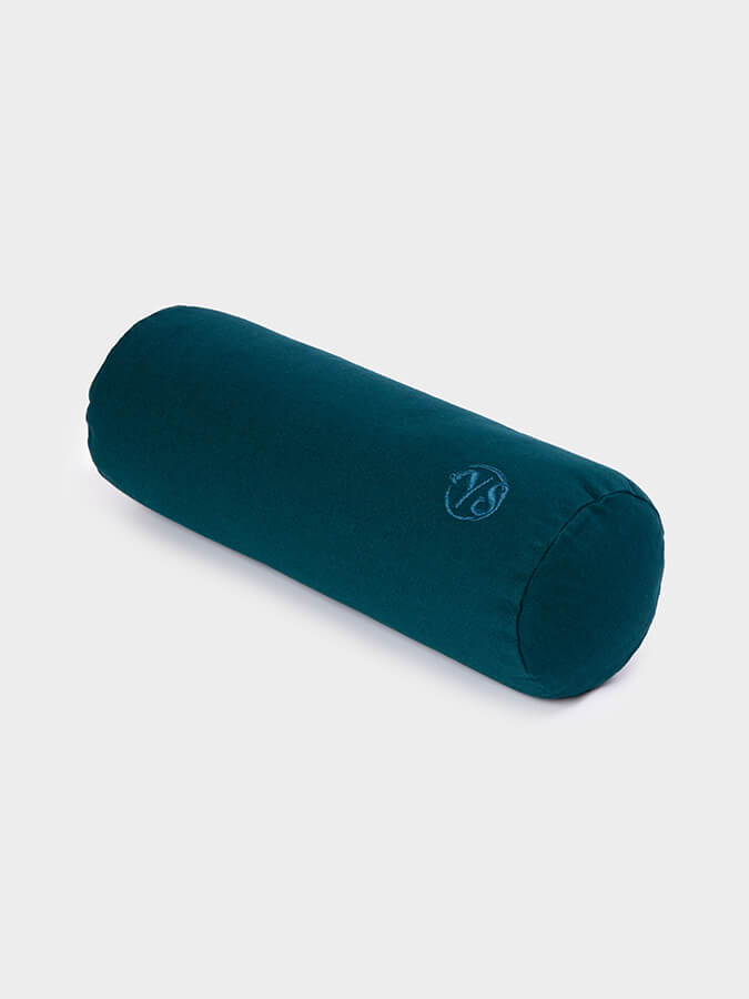 Organic Buckwheat Mini Yoga Bolster - Support for Meditation, Prenatal & Restorative Yoga - Perfect for Home & Studio Use