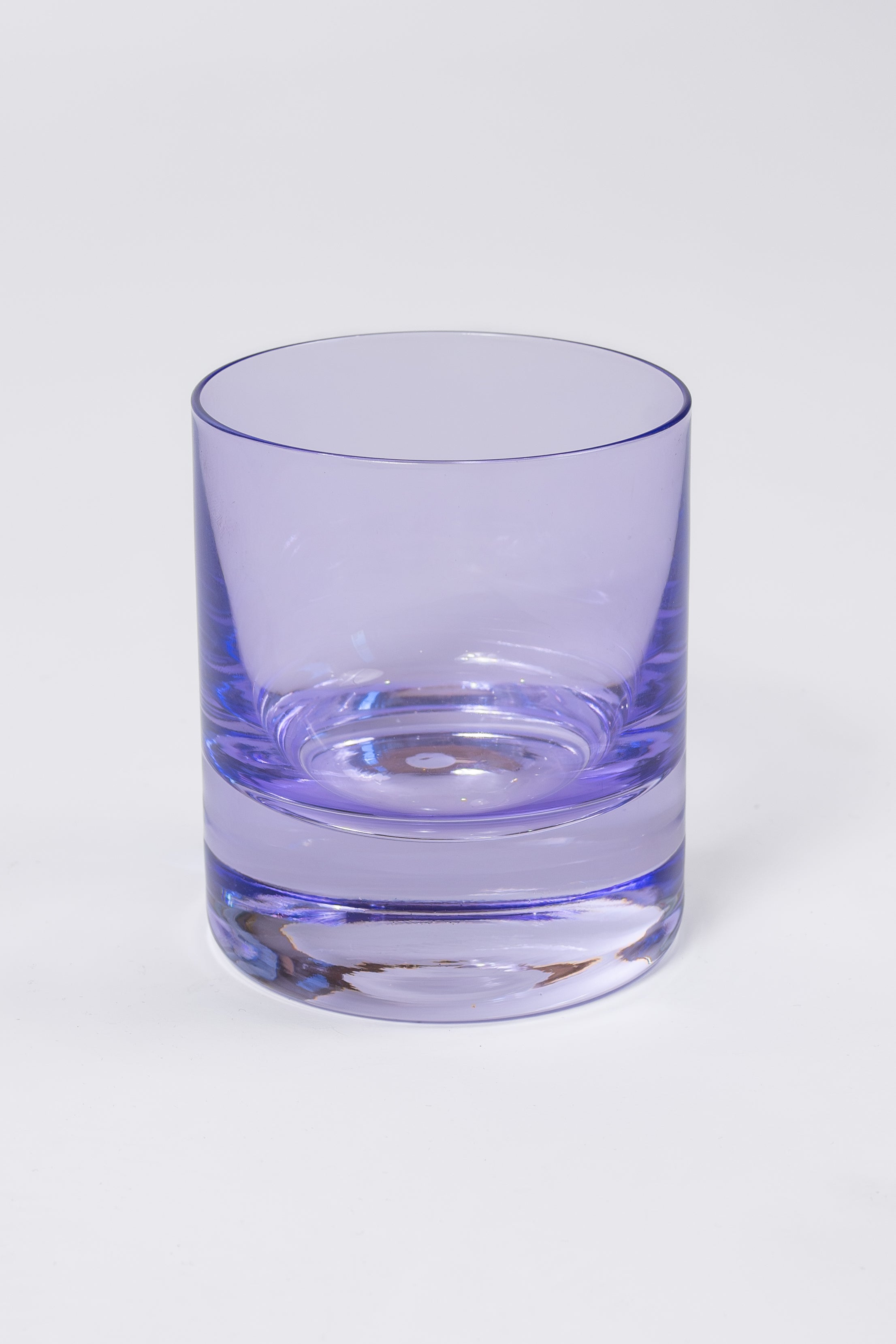 Estelle Colored Rocks Glass Set of 6 - Elegant Lavender Tumbler Glasses for Cocktails, Whiskey & Iced Drinks - Perfect for Home Bar, Parties & Gift Giving