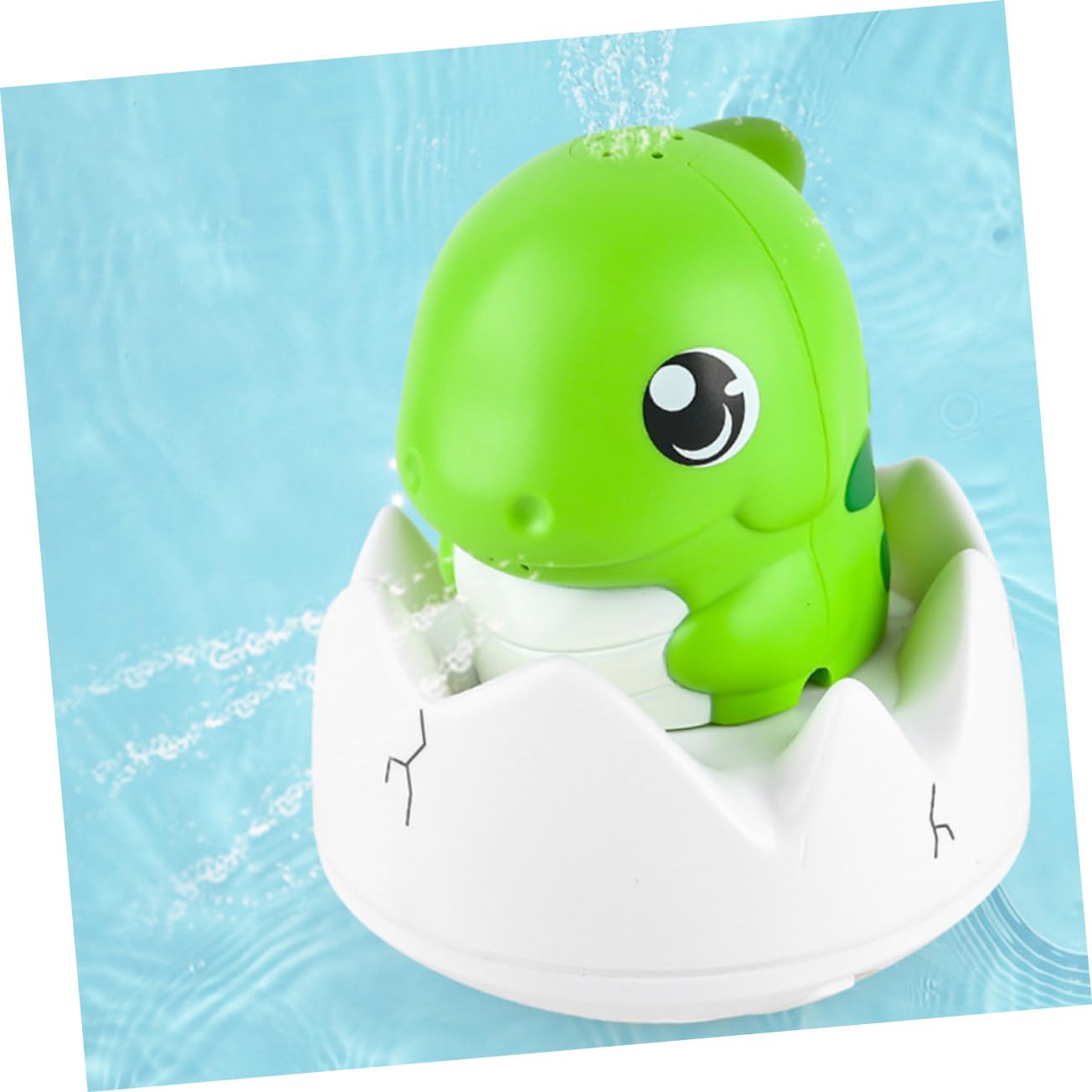 FAVOMOTO 3 Pack Dinosaur Bath Toys for Kids - Light Green Plastic Bathtub Toys for Toddlers, Fun Water Play & Learning Toys for Bath Time, Pool, and Outdoor Activities