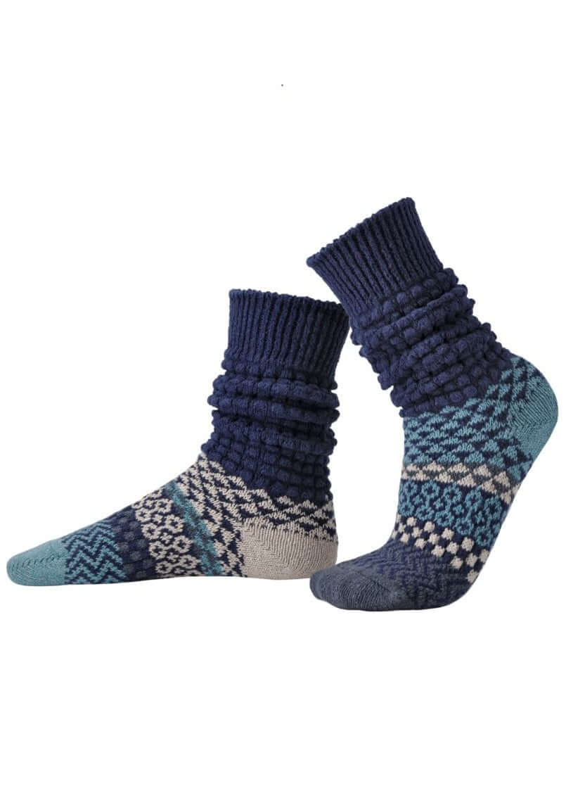 CERULEAN Knitted Fusion Slouch Socks - Made in USA - Cozy & Stylish Winter Socks for Women - Perfect for Home, Office & Casual Wear