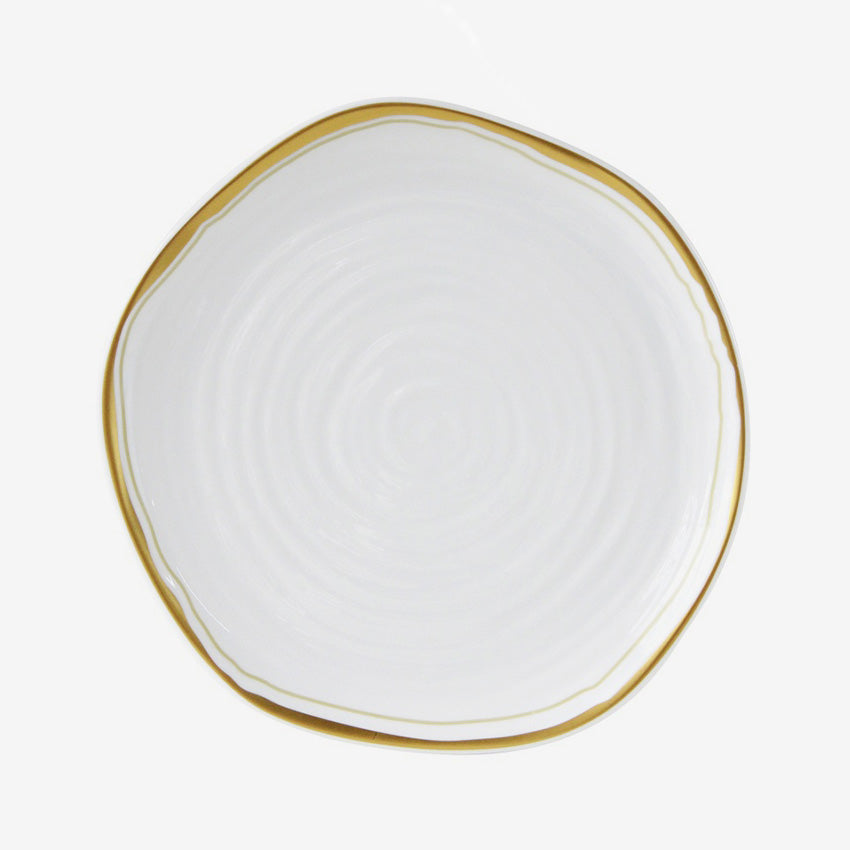 Bernardaud Albâtre Alveole Plate - Elegant White Bone China Dinner Plate for Fine Dining & Special Occasions - Perfect for Weddings, Anniversaries & Upscale Restaurants