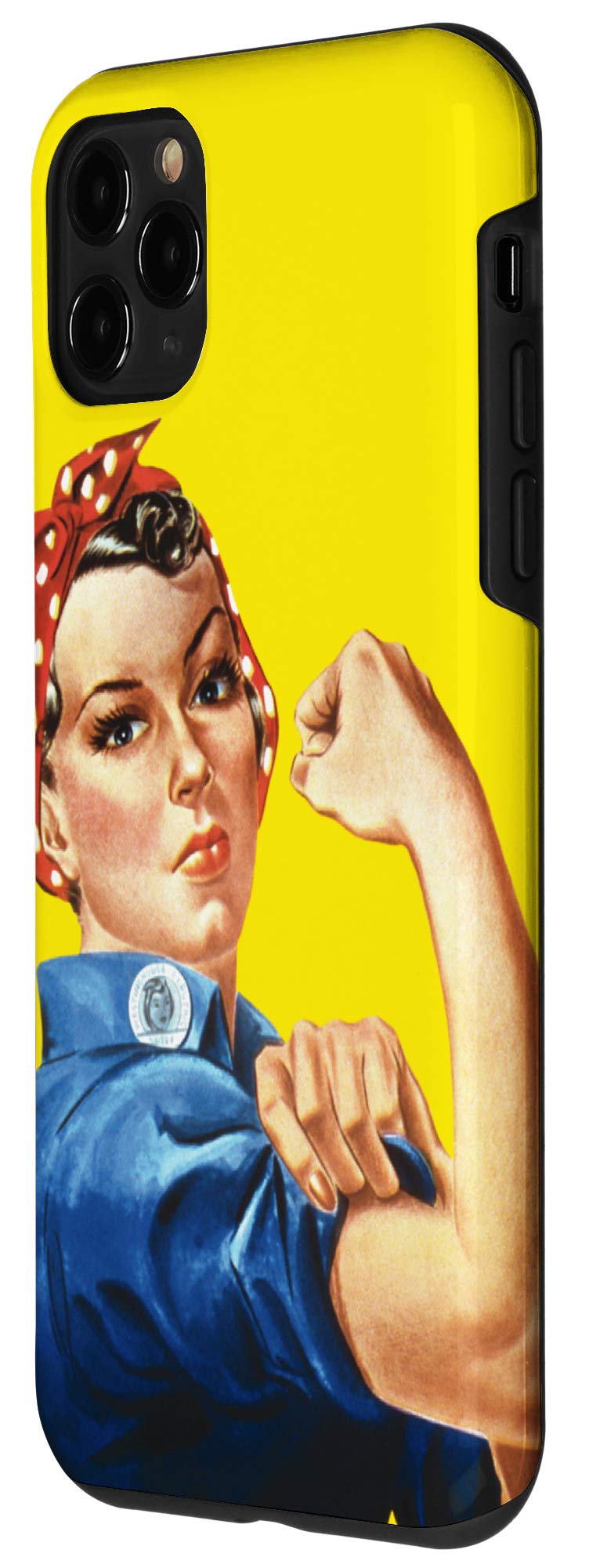 iPhone 11 Pro Case - Rosie the Riveter Design - Feminist & Women Empowerment Phone Cover - Perfect for Everyday Use, Work & Activism