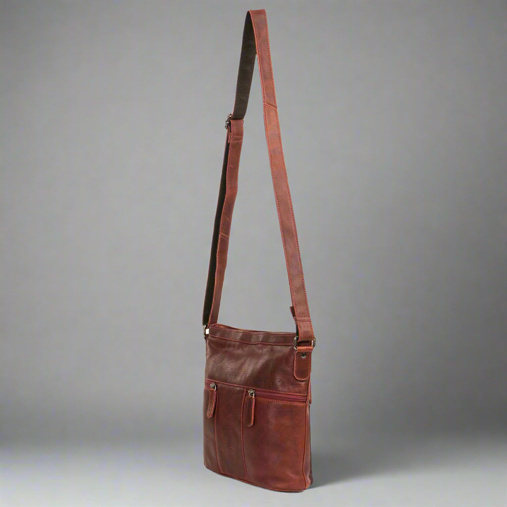 Premium Genuine Leather Crossbody Bag for Women - Stylish & Durable Handbag for Everyday Use, Travel, and Work