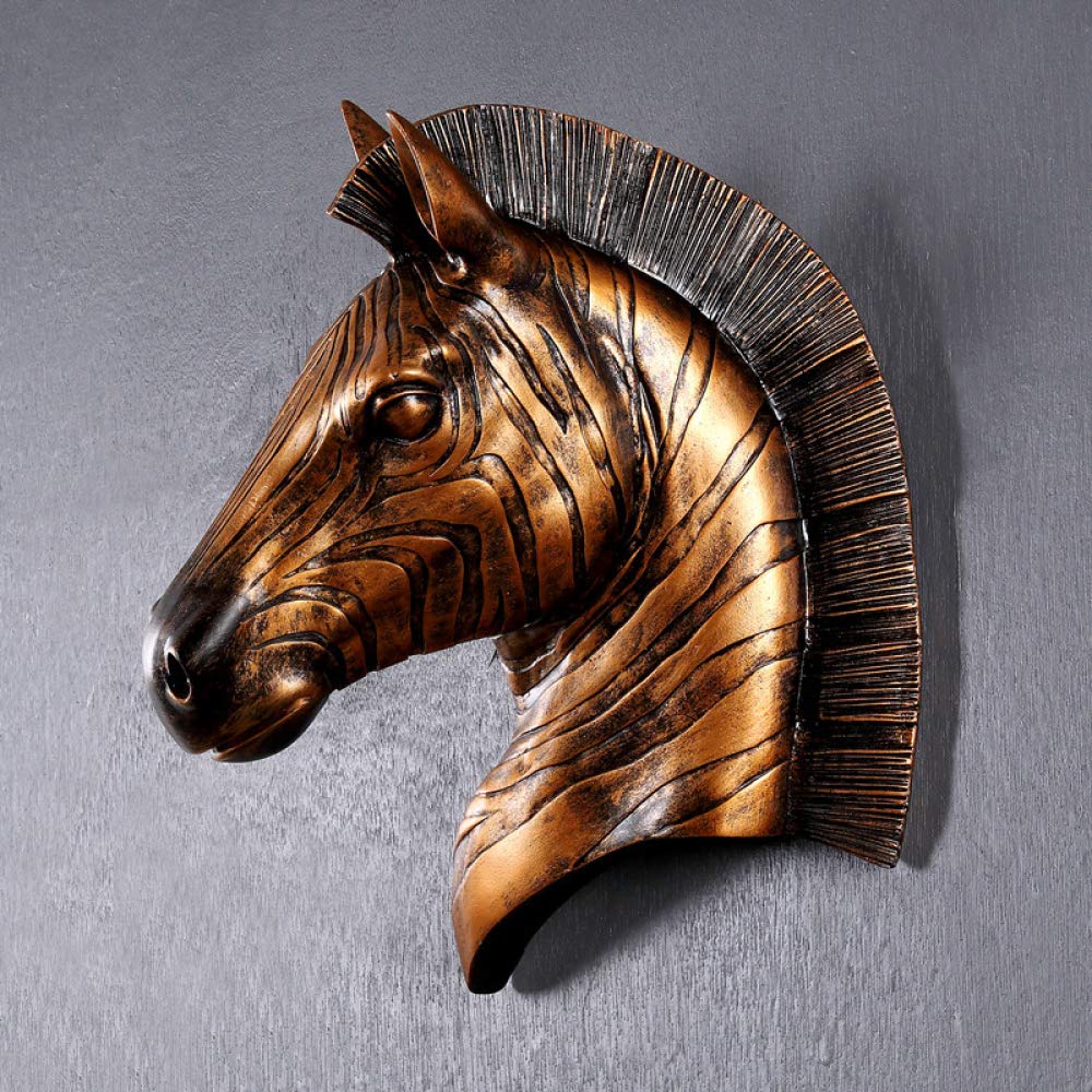 Realistic Wall Mounted Resin Zebra Head Decor - 3D Animal Trophy Art for Living Room, Bedroom, or Office - Unique Home & Wall Decor for Safari, Jungle, or Wildlife Theme