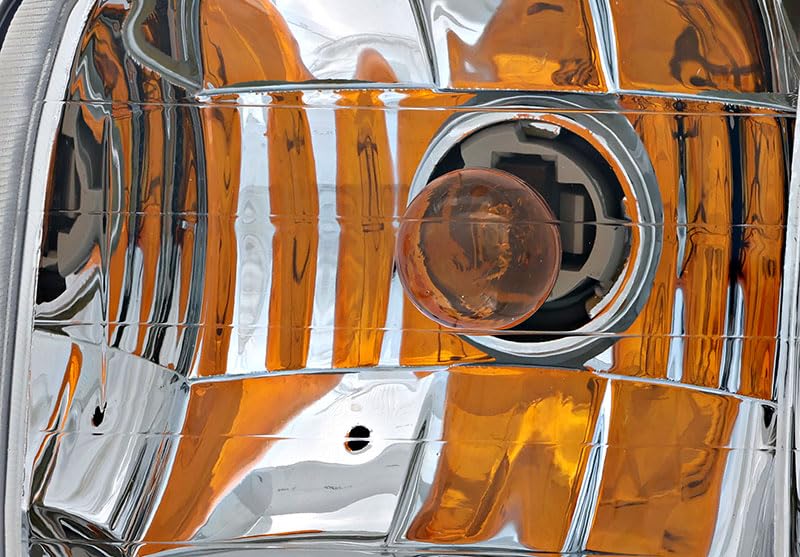 1995-1997 Lincoln Town Car Halogen Headlight Assembly Kit - Driver & Passenger Side Replacement Lamps - Perfect for Night Driving, Road Trips and Vehicle Restoration Projects