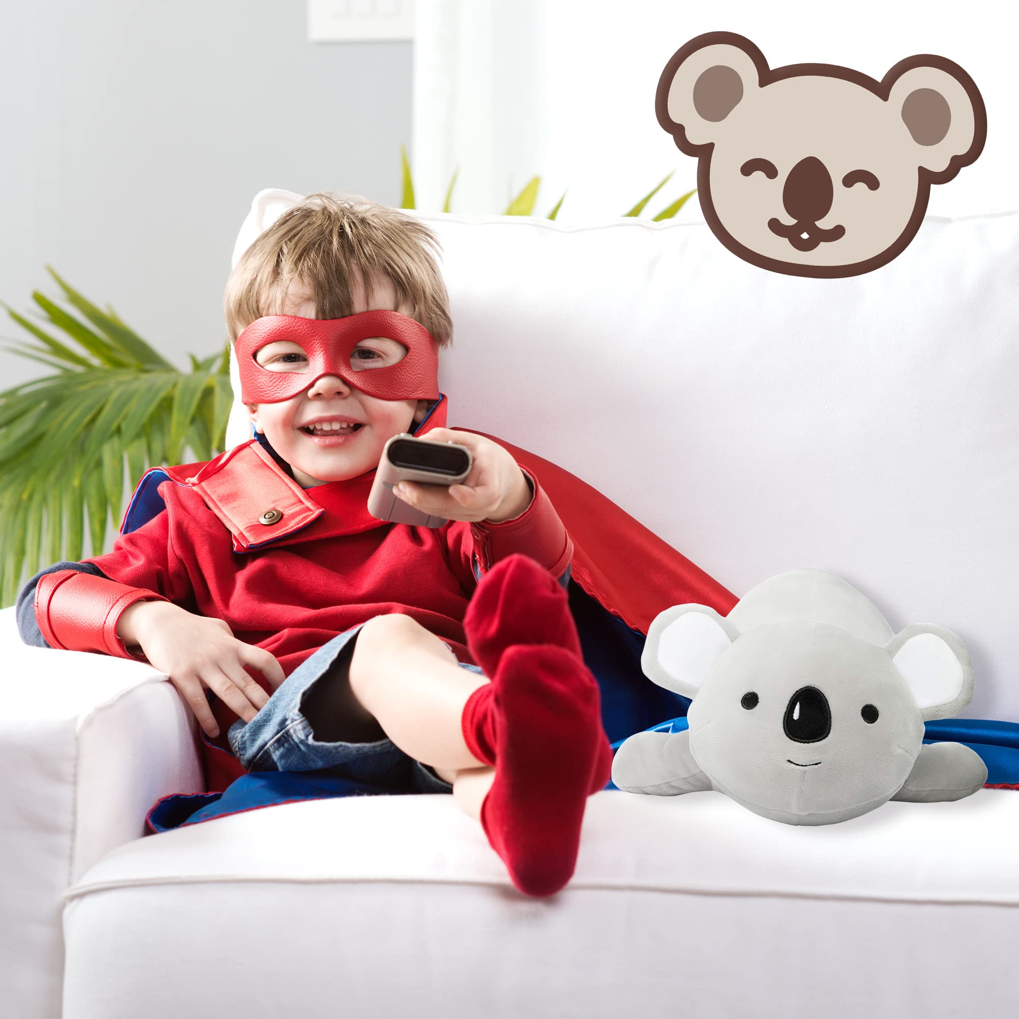 **Adorable Koala Bear Plush Pillow - Soft Stuffed Animal Toy for Kids, Boys & Girls - Cute Kawaii Squishy Plushie for Bedroom Decor, Nap Time & Cuddling**