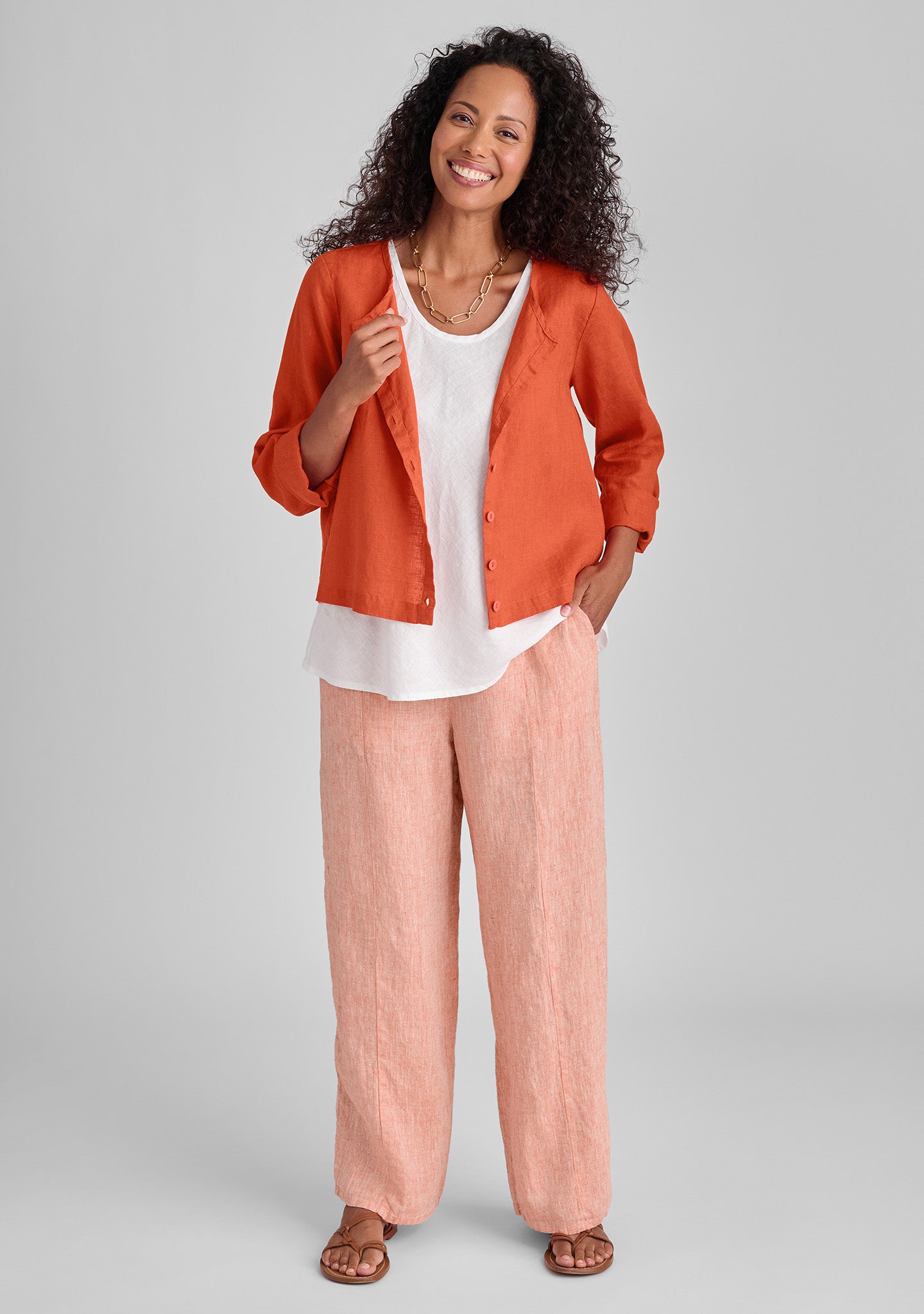 Amelia Linen Pants for Women - Breathable & Comfortable High Waisted Wide Leg Trousers - Perfect for Summer, Office, and Casual Wear