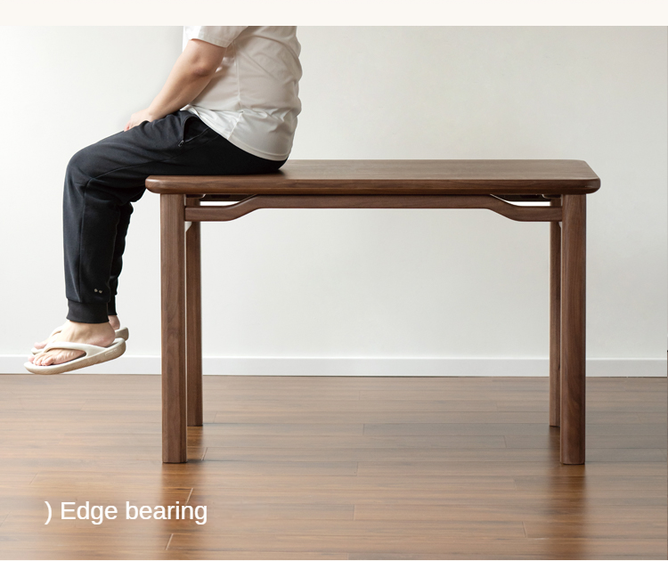 Premium Black Walnut & Ash Solid Wood Tea Table - Rustic Modern Coffee Table for Living Room, Lounge, or Office - Handcrafted Hardwood Furniture for Home Decor