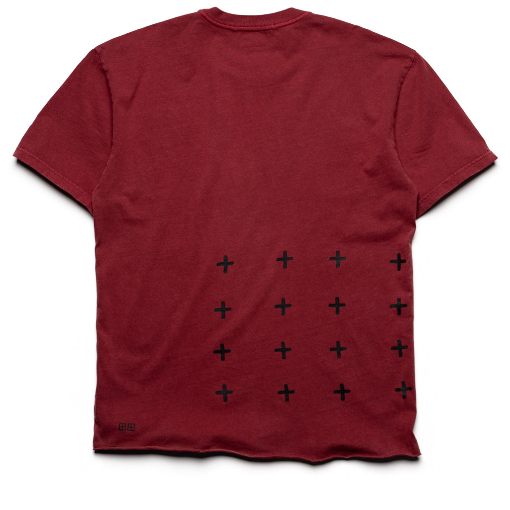 Ksubi 4X4 Biggie Tee - Oxblood Red Vintage Graphic T-Shirt for Men | Streetwear Fashion | Perfect for Casual Outfits & Urban Style