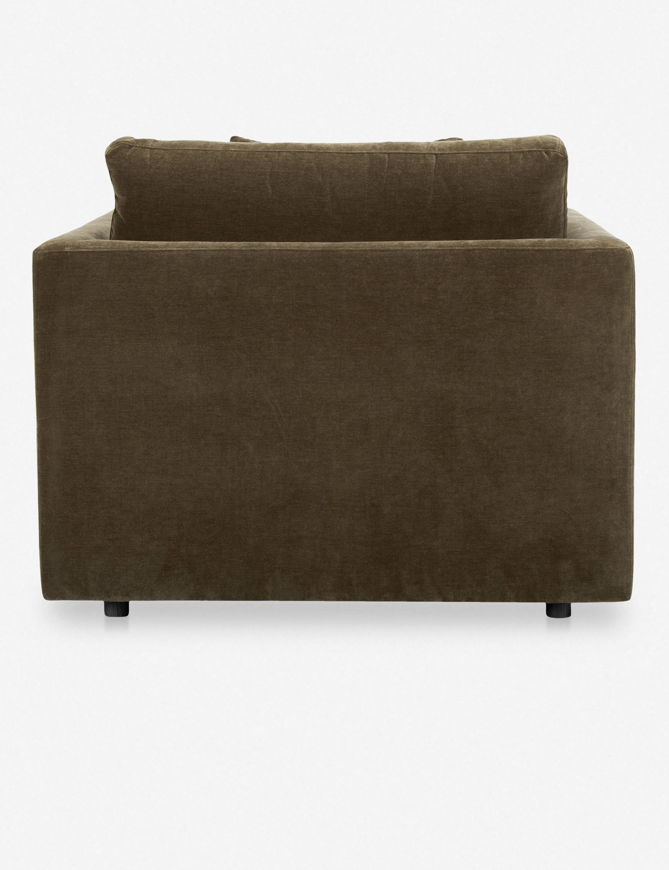 Braque Chaise Lounge Chair - Modern Accent Chair for Living Room, Bedroom & Office - Stylish Upholstered Armchair with Wooden Legs - Perfect for Relaxing, Reading & Decor