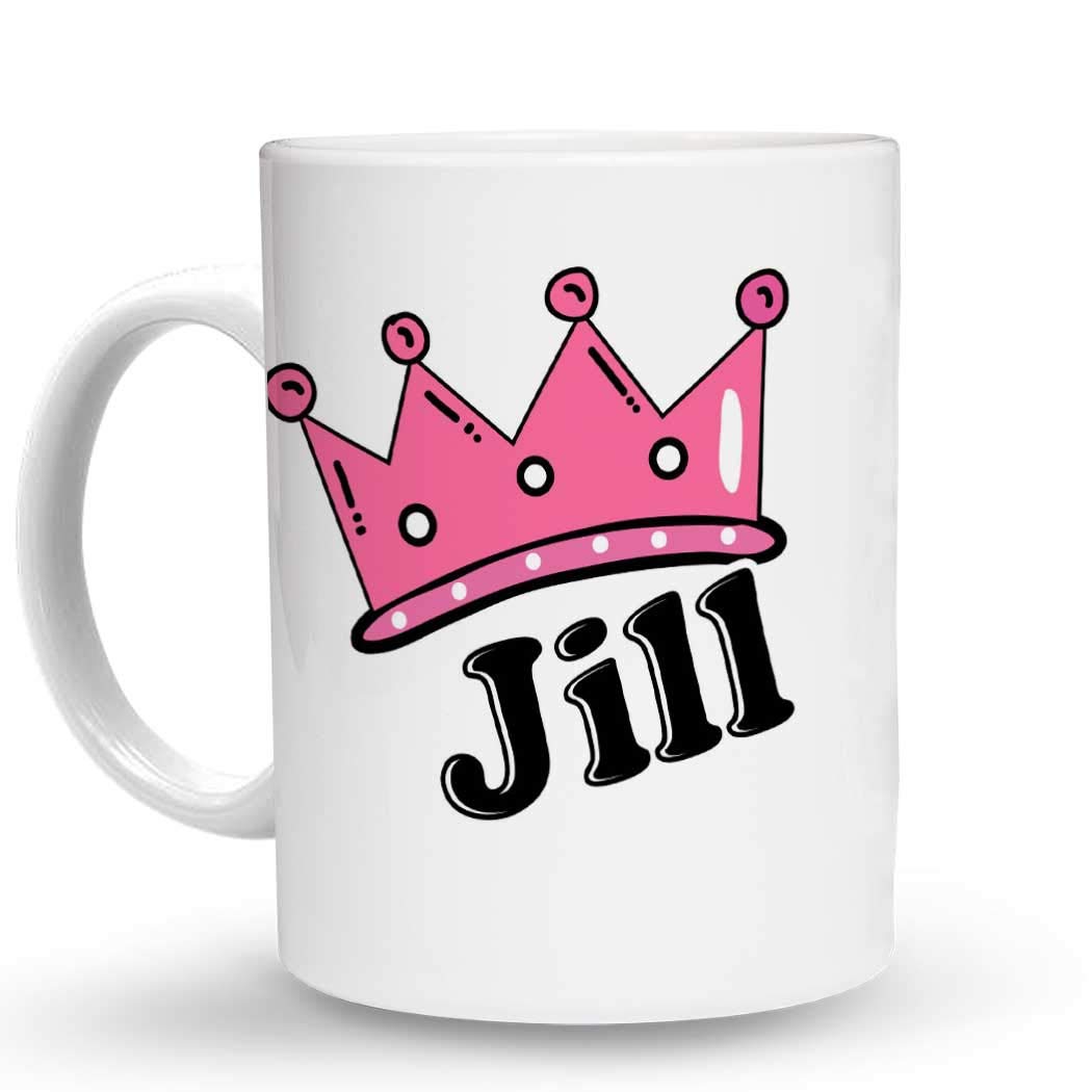Makoroni Jill Female Name - 11 Oz Unique Ceramic Coffee Mug for Women, Perfect for Home, Office & Gifts | Personalized Coffee Cup for Her
