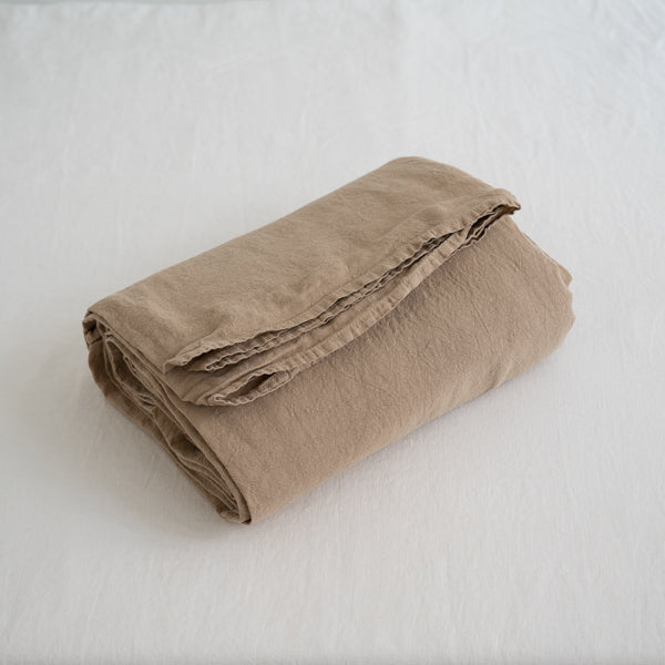 Premium Linen Flat Sheet - 100% Natural Breathable Bed Sheet for Comfortable Sleep | Ideal for Home, Hotel, and Airbnb Use
