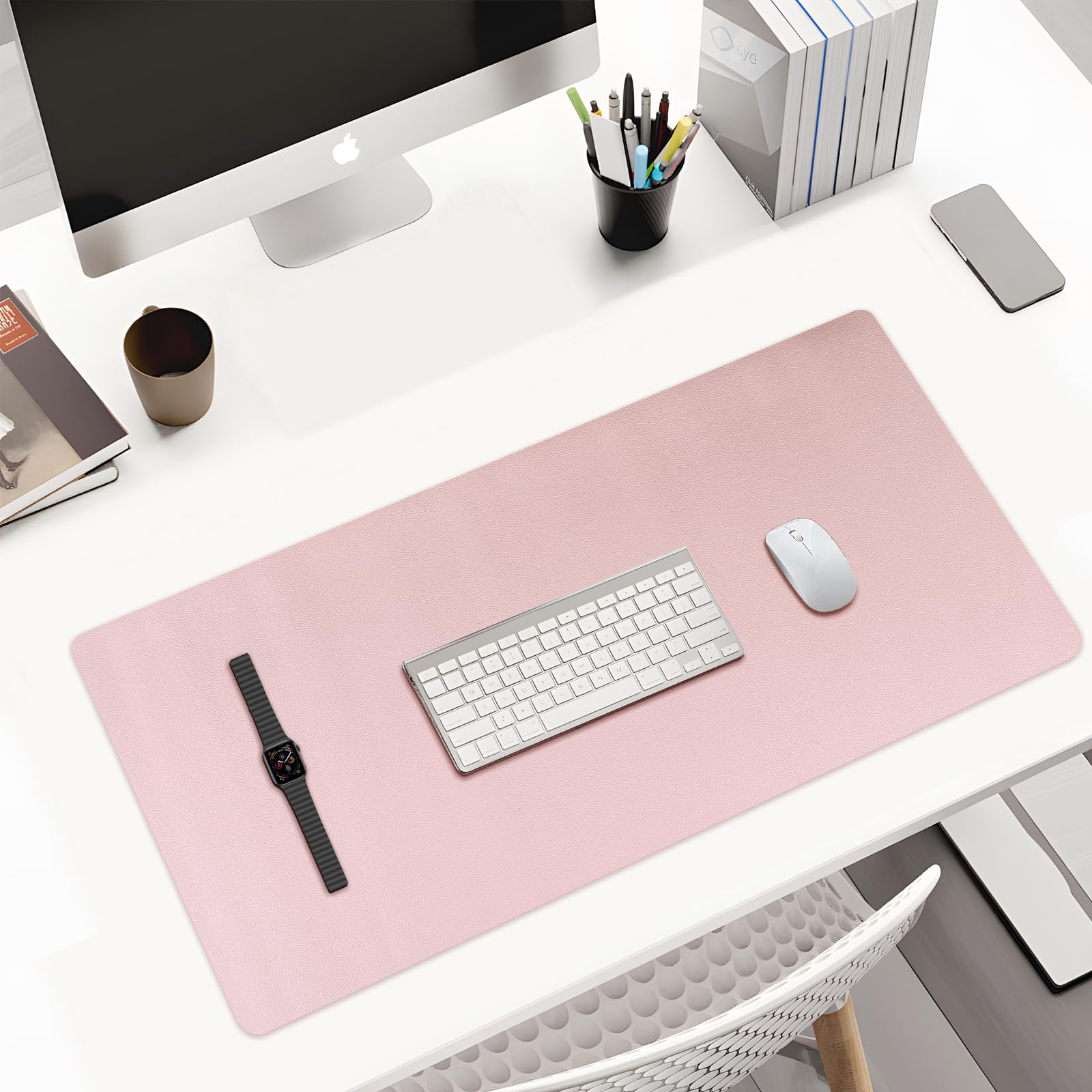 Premium PU Leather Desk Pad Protector - 47.2
