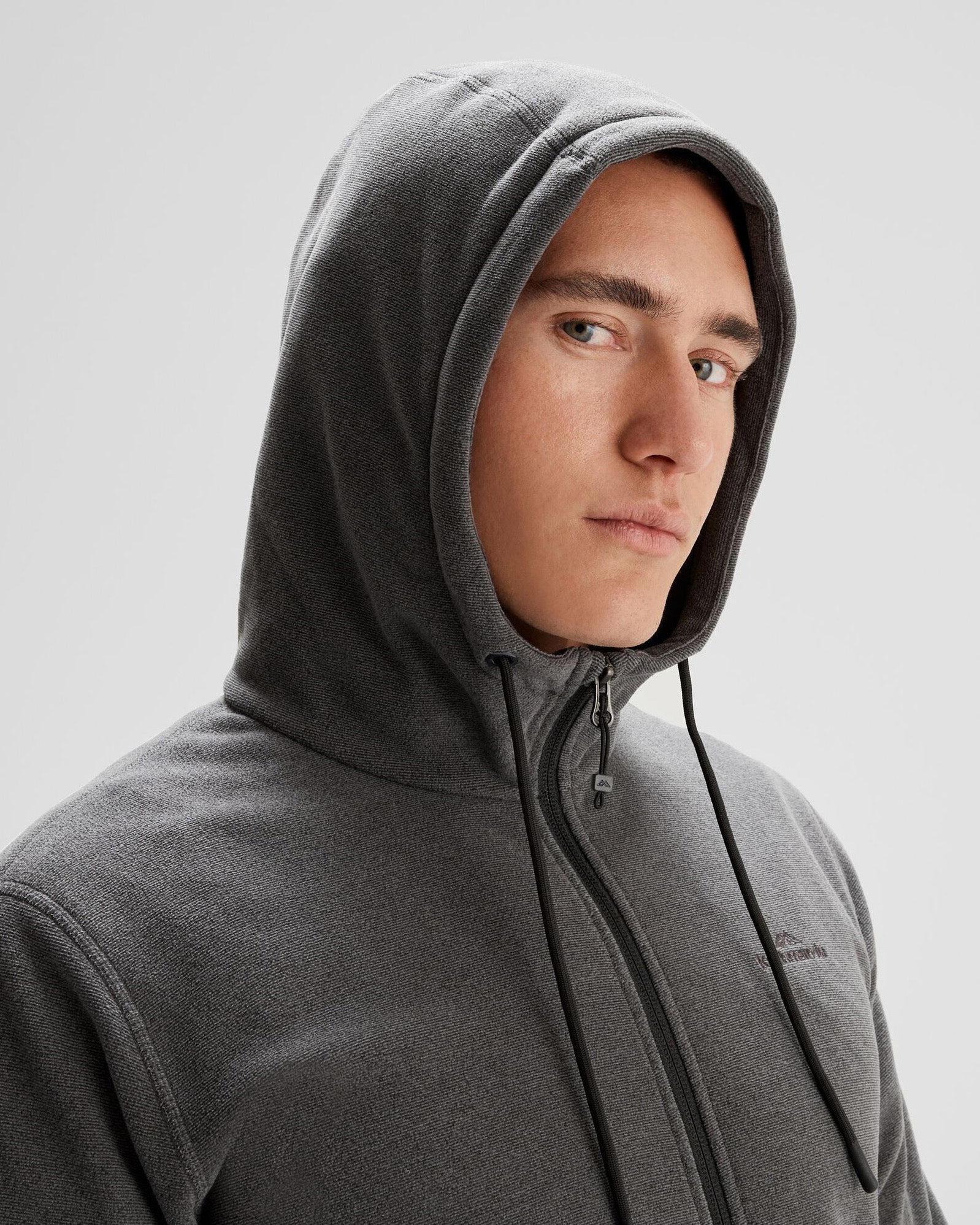 Men's Mt Aspiring Hooded Fleece Jacket - Lightweight Warm Winter Coat for Hiking & Outdoor Activities | Water-Resistant Softshell Jacket for Camping, Travel & Casual Wear