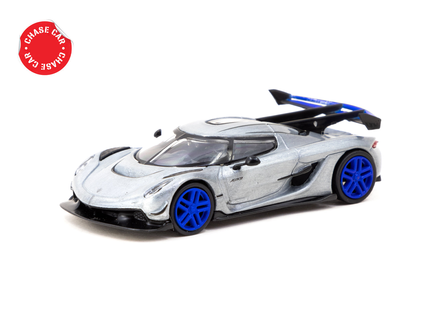 Tarmac Works 1/64 Scale Koenigsegg Jesko Attack Blue Diecast Model Car - Collectible Toy for Display & Racing Scenes