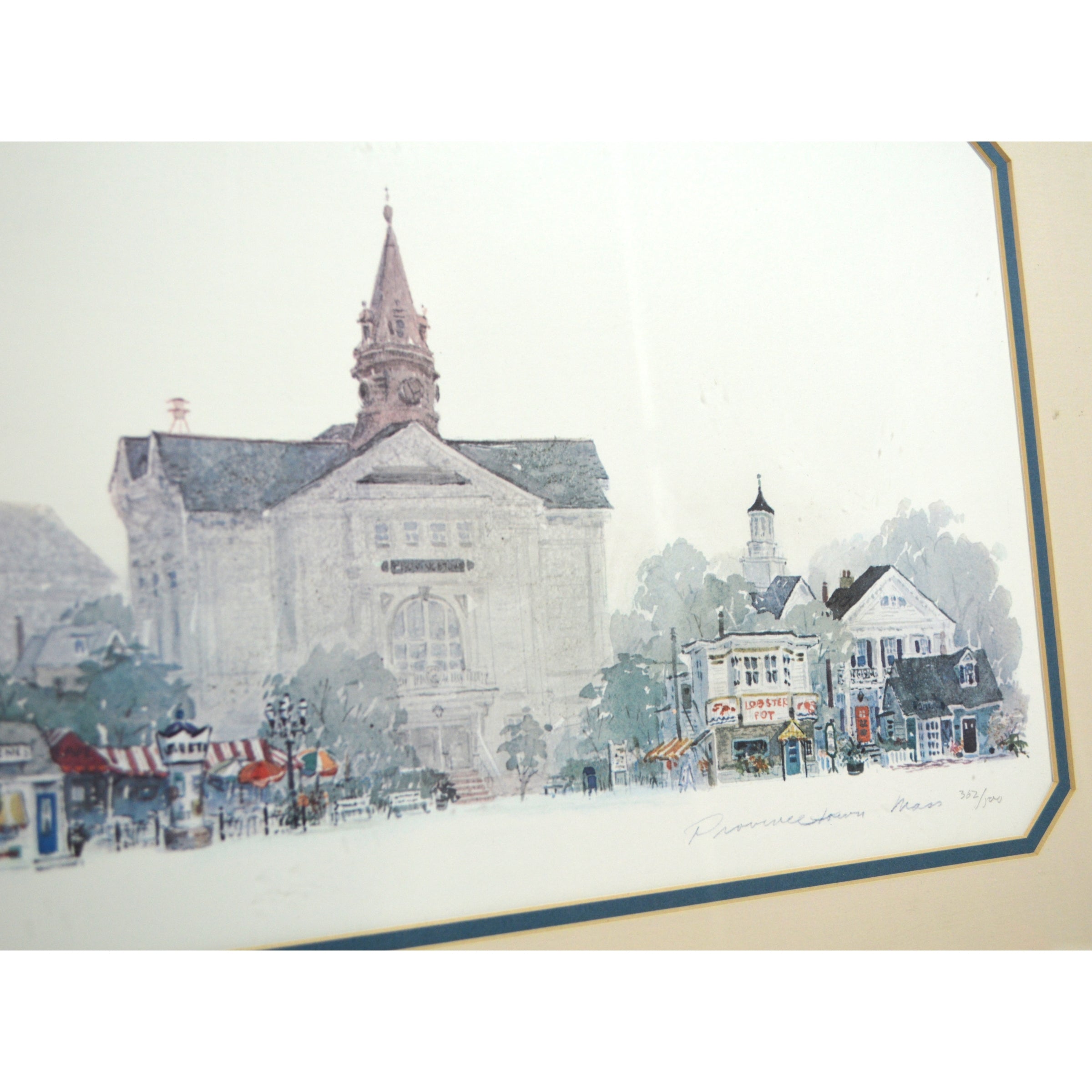 Limited Edition Framed Print Signed by Leonard Weber - Numbered 362/500 - Provincetown MA Artwork - Perfect for Home Decor, Office Wall Art & Gift Giving