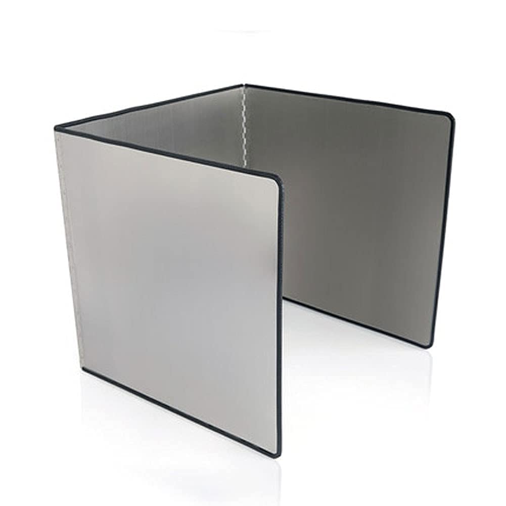 High-Temperature Resistant Glass Splashback Oil Barrier for Kitchen Gas Stove - Stainless Steel Cooking Oil Splash Insulation Board (50x50cm) - Durable & Easy to Clean for Safer Cooking & Baking