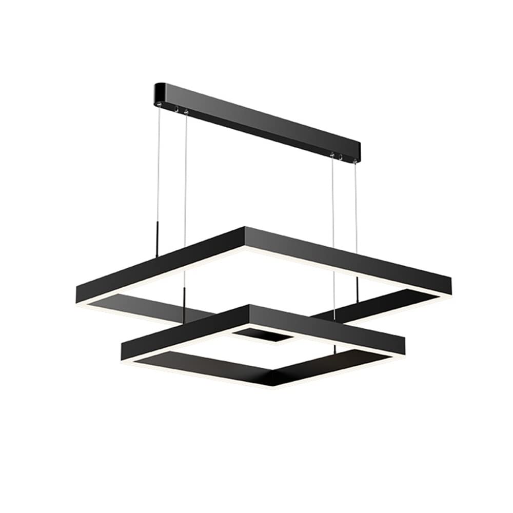 Minimalist Modern Square Pendant Lamp - Nordic Style Living Room, Bedroom & Dining Lighting for Home & Cafe Atmosphere (2022 New Design)