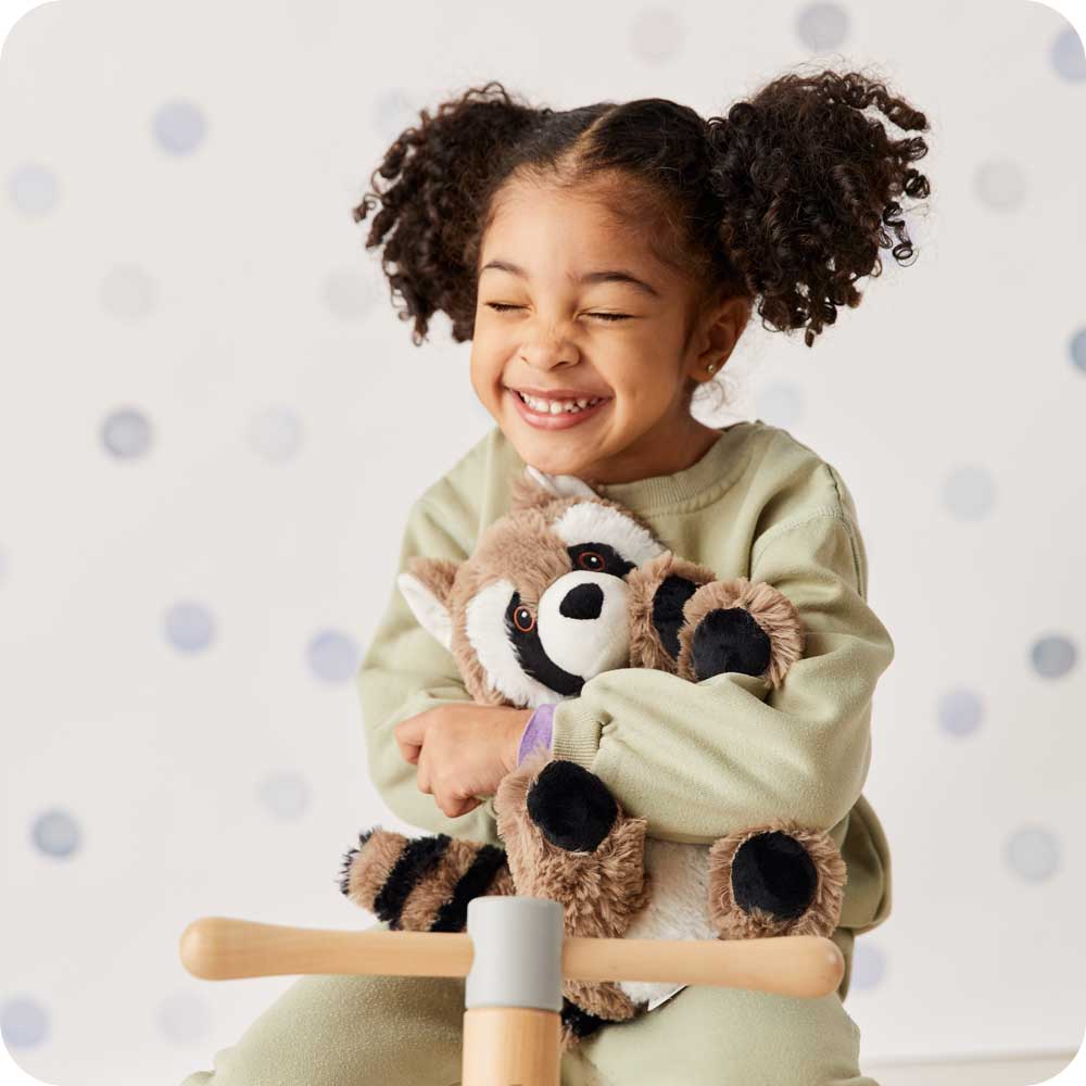 Weighted Heated Raccoon Stuffed Animal - Cozy Plush Toy for Stress Relief & Warmth | Perfect for Kids, Adults, Cold Weather & Anxiety Relief