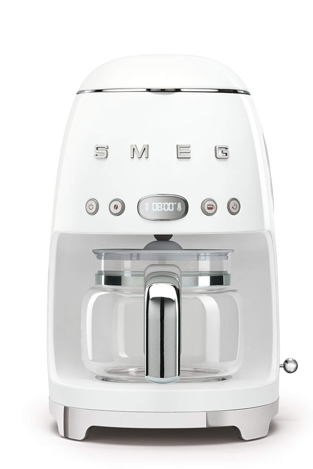 Smeg 11-Cup Filter Coffee Machine - White - Premium Drip Coffee Maker for Home & Office Use