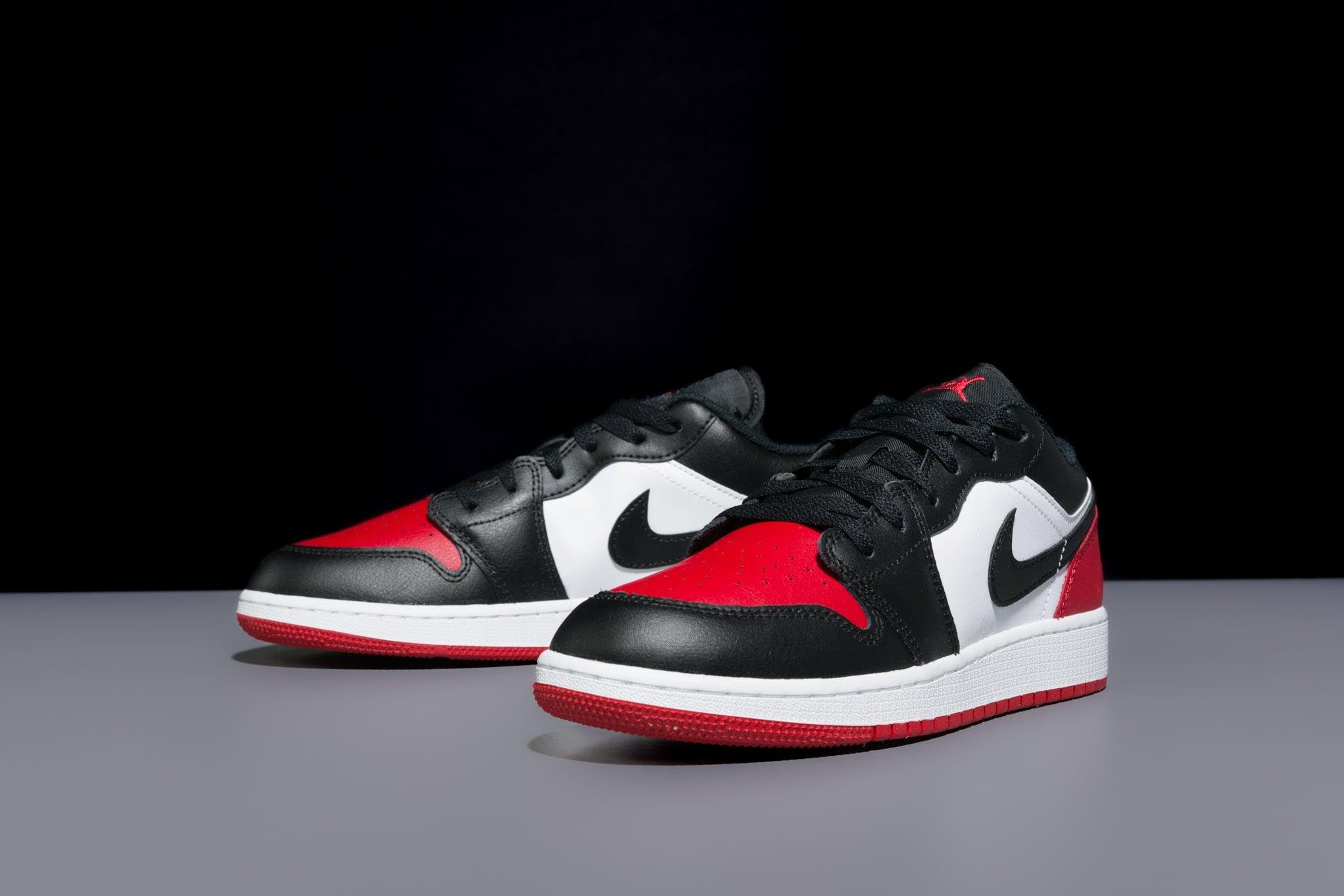 Jordan Boys Air Jordan 1 Low Sneakers - Big Kids Size - Stylish & Comfortable for School, Sports & Everyday Wear