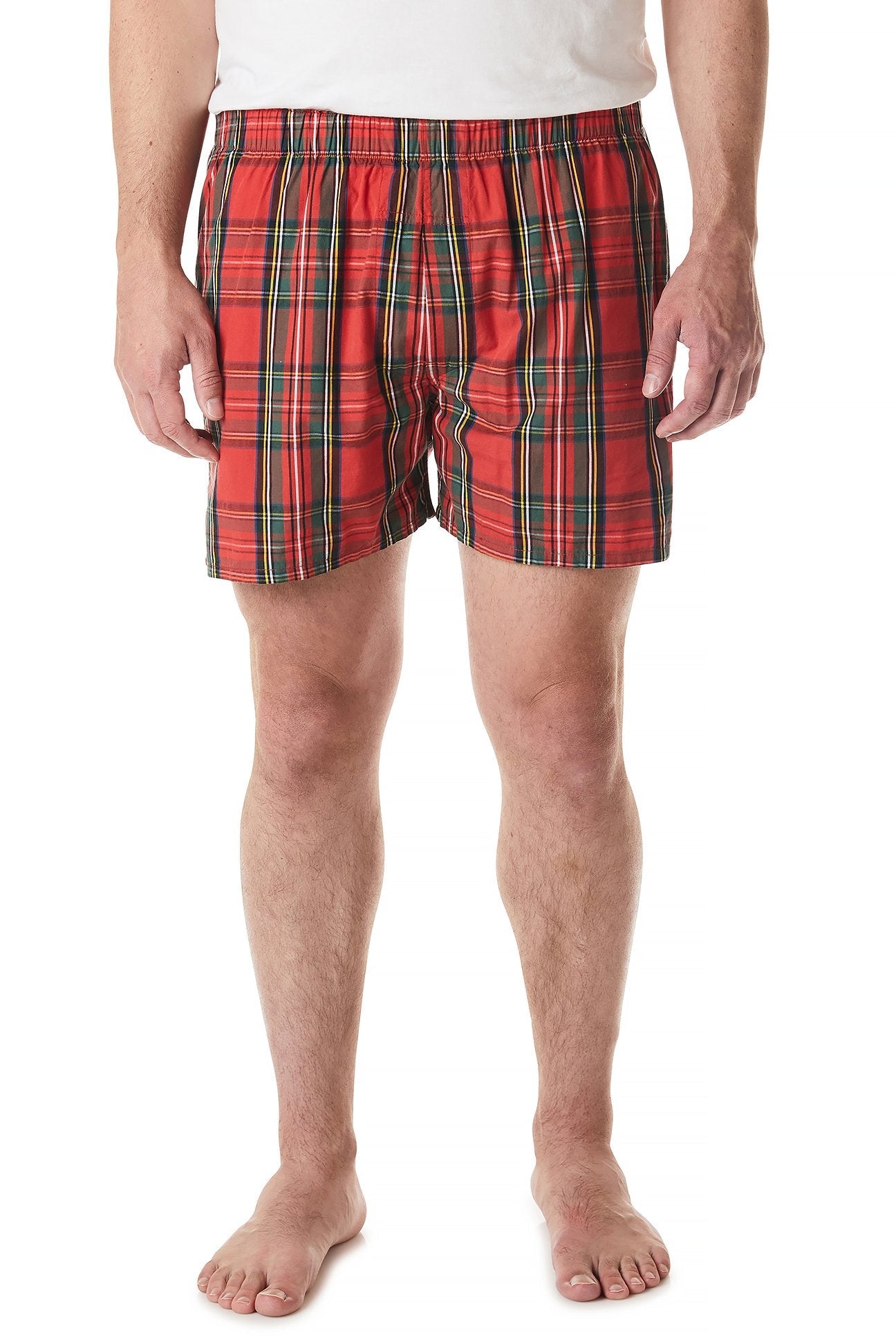 Barefoot Boxer Royal Stewart Tartan - Comfortable and Stylish Men's Boxer Briefs for Everyday Wear, Sleep, and Lounge