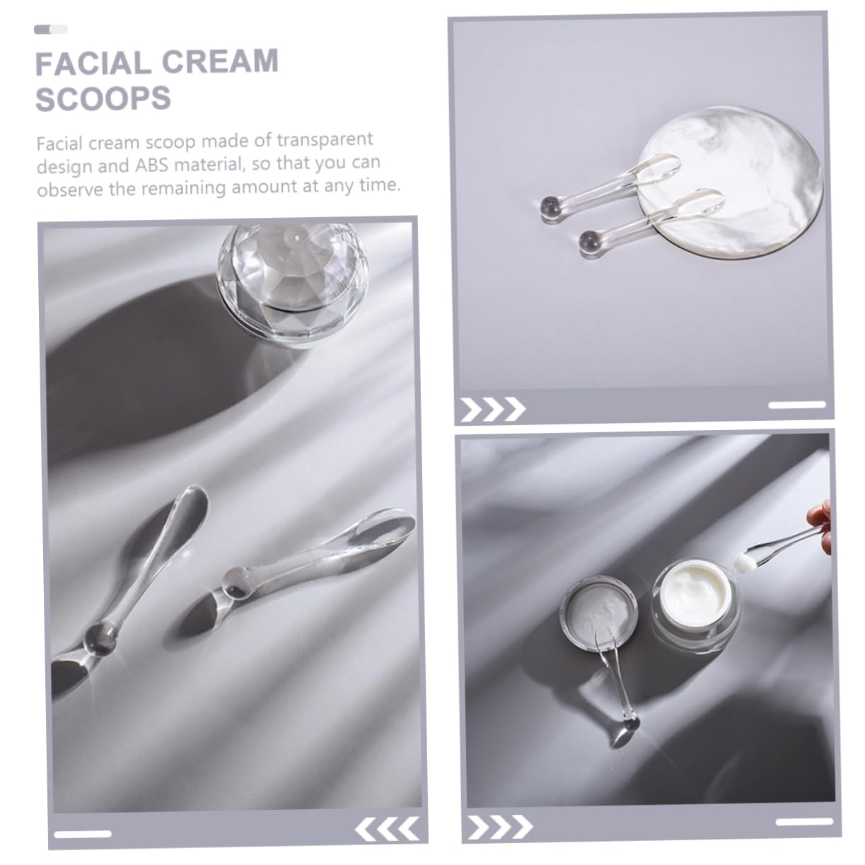 CANIGHT 10-Piece Reusable Cosmetic Spatula Set - Facial Cream Scoops for Eye Cream & Makeup Application - Durable Skincare Tools for Women | Perfect for Travel Kits & Salon Use
