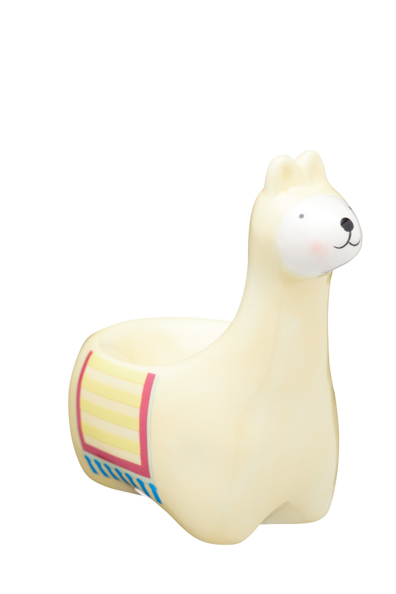 KitchenCraft Ceramic Llama Egg Cup Holder - 4