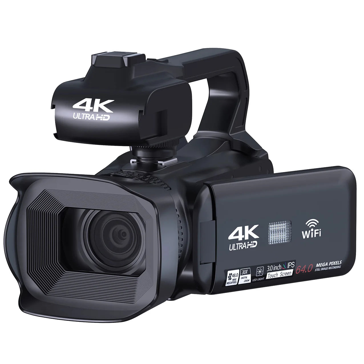 ZIHOTEK HD 4K Digital Video Camera with WiFi, 3.0