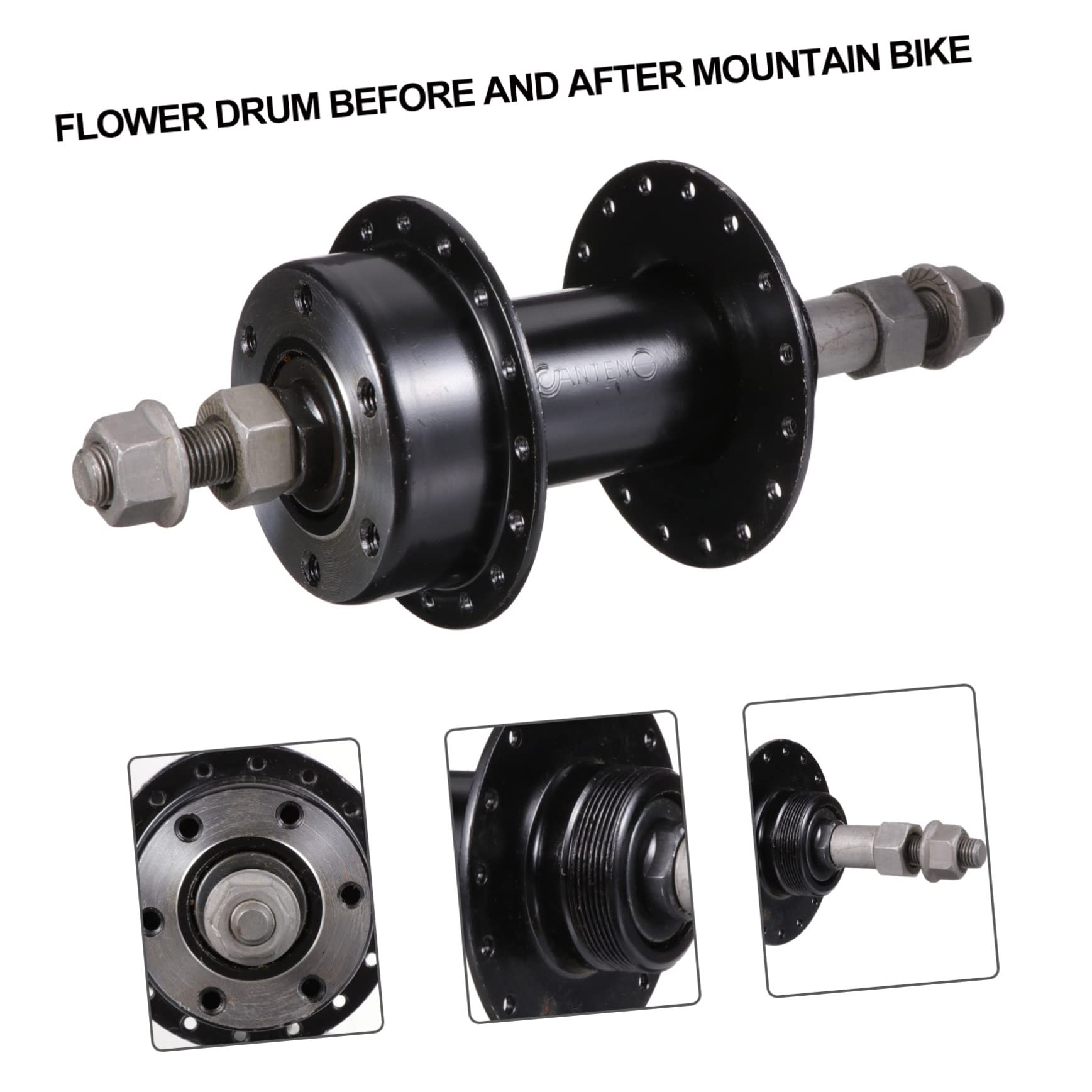 BESPORTBLE 1pc Bicycle Hub Seals & Bearings - 32 Hole Low-Friction Hub for Mountain Bikes - Durable Wheel Spindle & Bike Repair Tool - Perfect for Cycling Maintenance & Off-Road Adventures