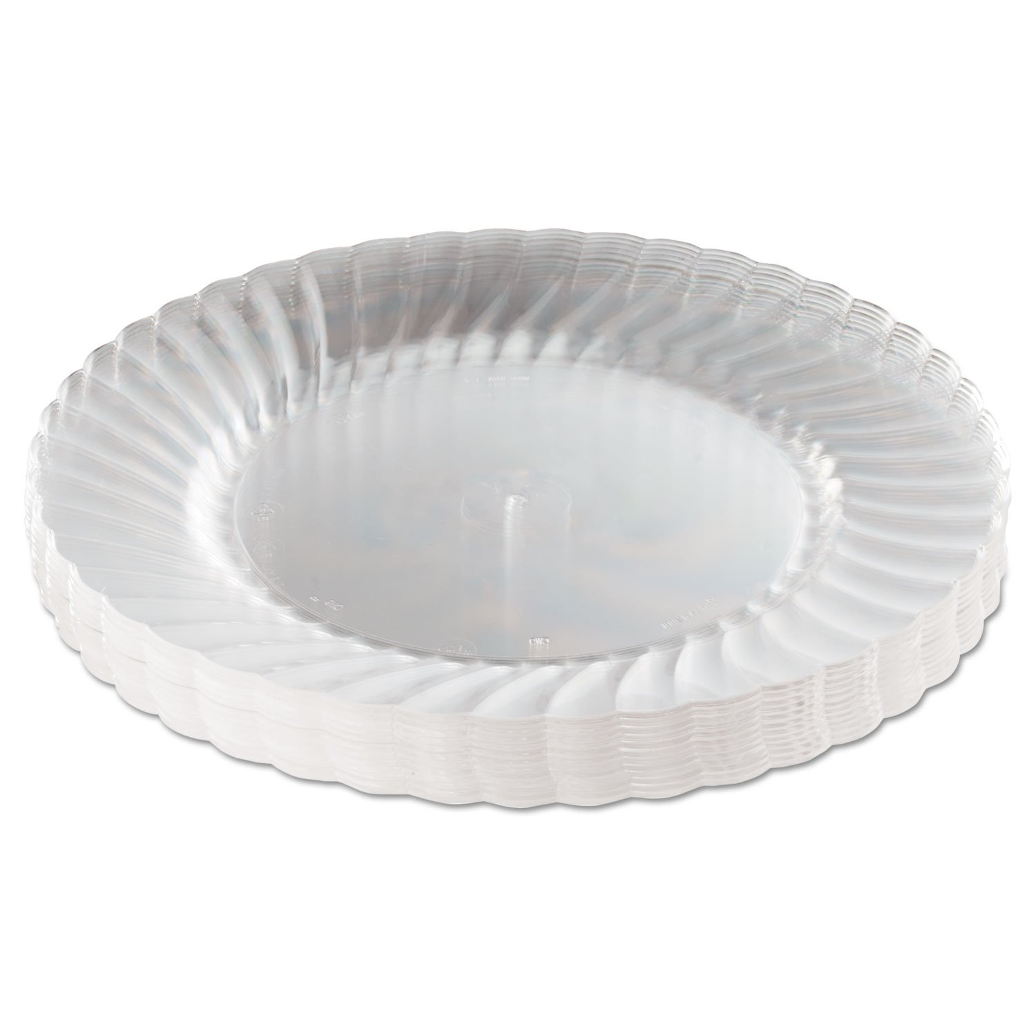 WNARSCW91512 - Classicware Plastic Plates Set | Durable & Eco-Friendly Disposable Dinner Plates for Parties, Picnics & Outdoor Events
