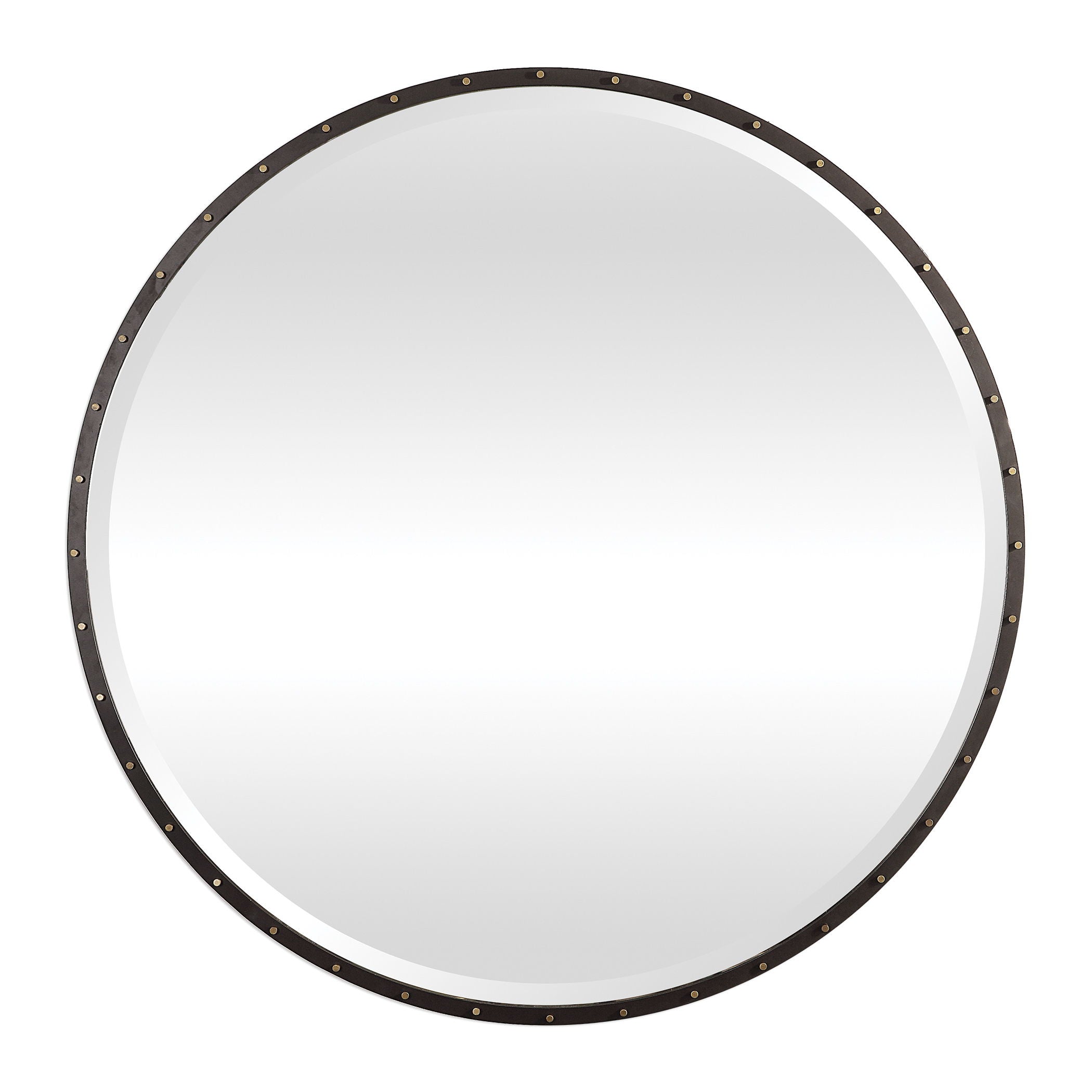 Benedo 24 Inch Round Wall Mirror - Black Framed Decorative Mirror for Living Room, Bedroom, Bathroom & Entryway - Perfect for Home Decor & Vanity Use