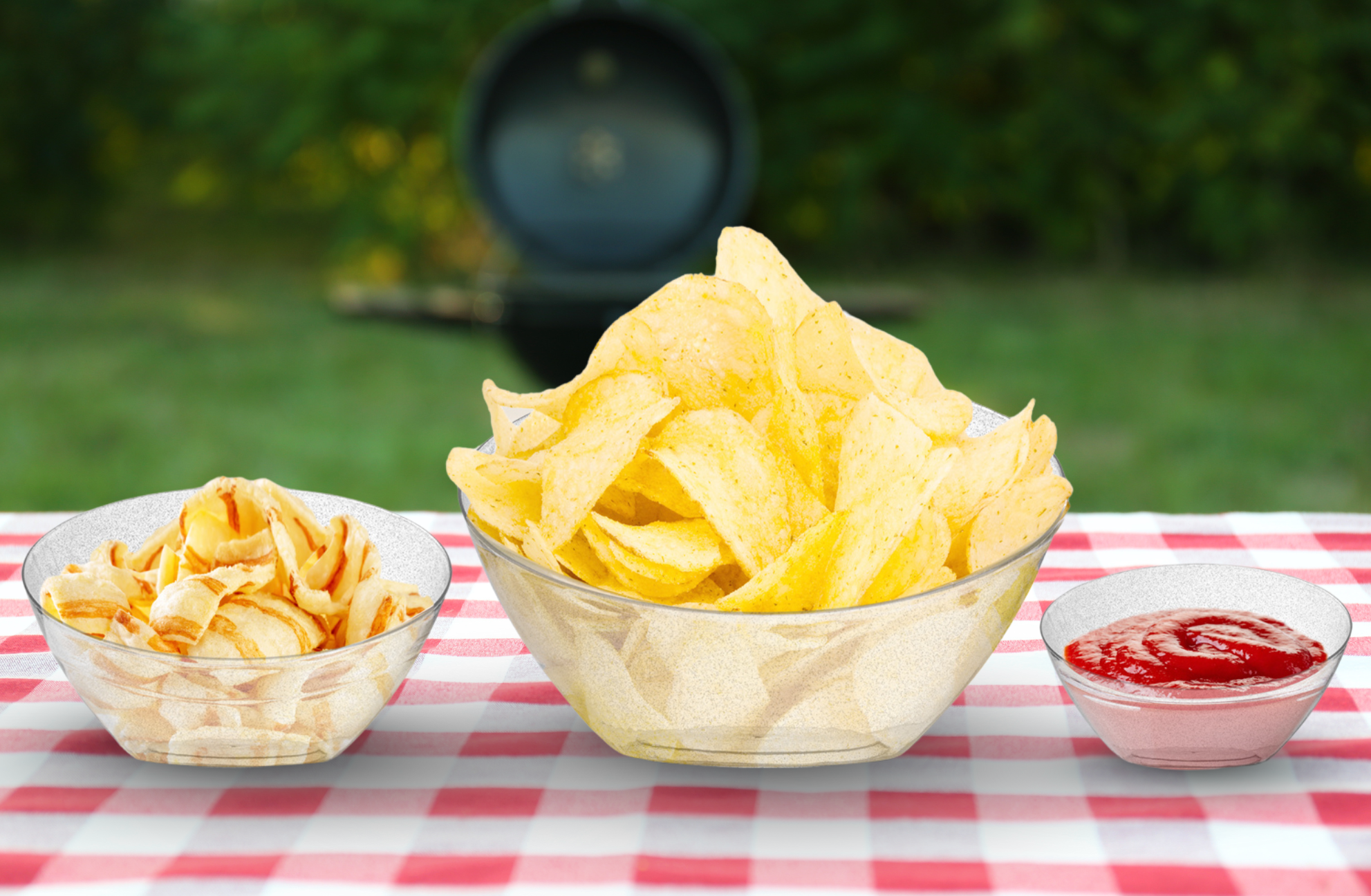 5 Pack Clear & Silver Glitter Angled Plastic Serving Bowls - Perfect for Party Snacks, Candy Buffets, and Dessert Displays