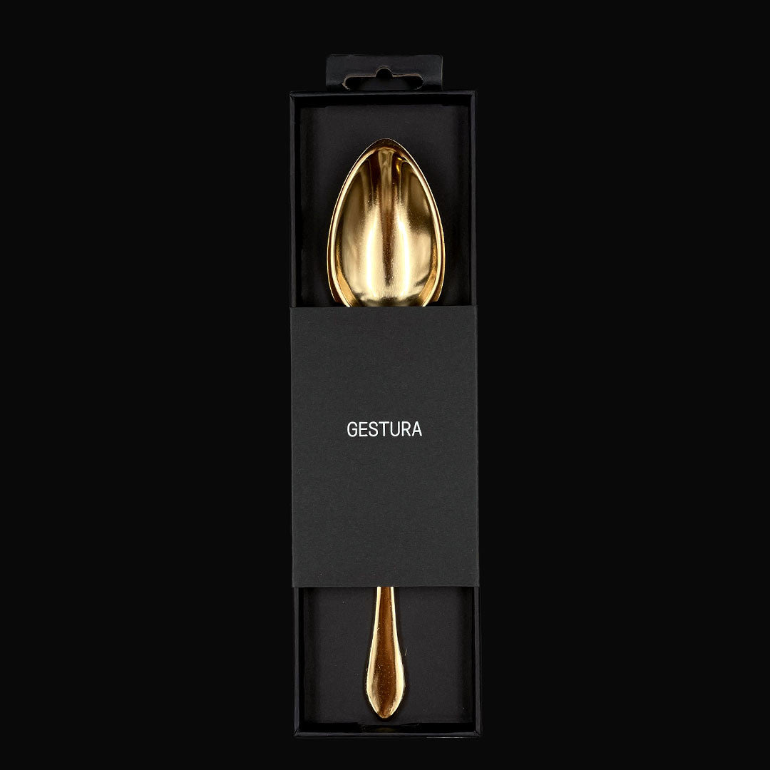 Premium 1 Tbsp Stainless Steel Gold Plated Kitchen Measuring Spoon - Perfect for Baking, Cooking & Coffee Measuring