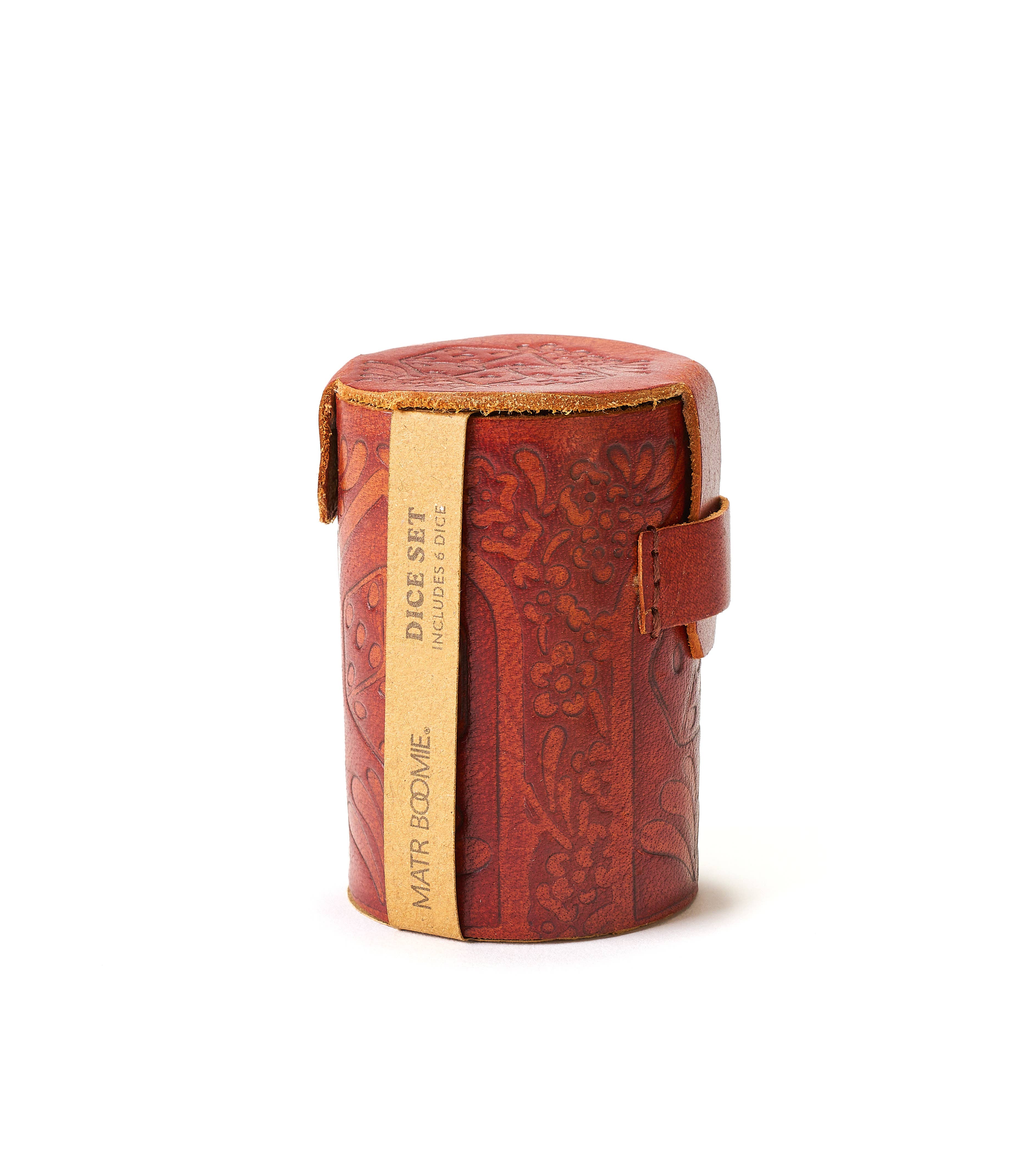 Premium Leather Dice Cup Set for Board Games - 6-Sided Dice Shaker for Dungeons & Dragons, Yahtzee, Casino Night & Family Game Nights