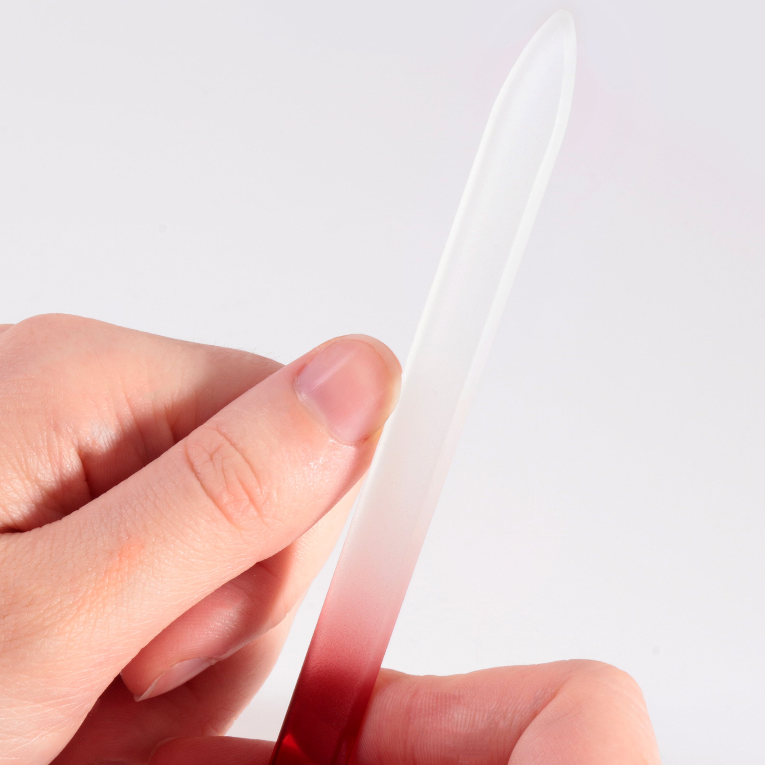 5-Pack Glass Nail Files for Natural & Acrylic Nails - Crystal Double Sided Emery Board | Perfect for Manicures, Pedicures & Nail Care at Home or Salon