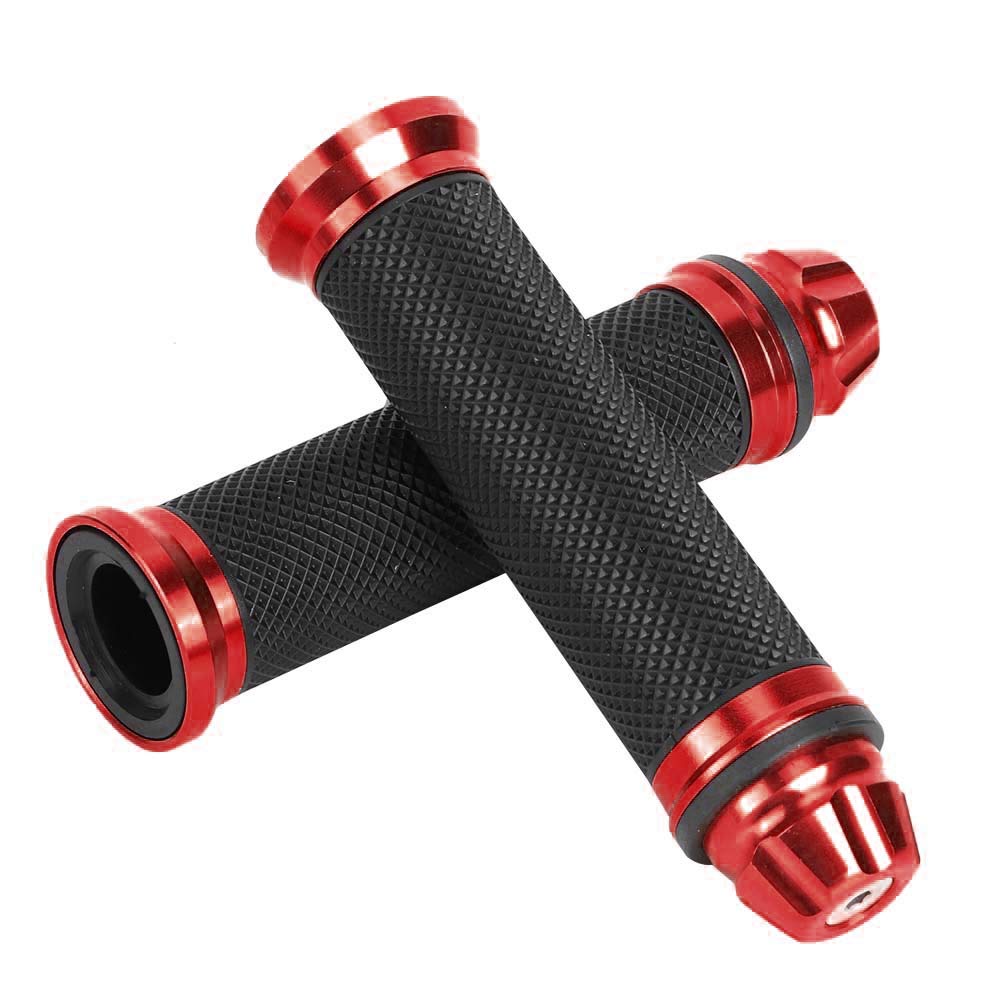 CNC Aluminum Motorcycle Grips - Universal 7/8