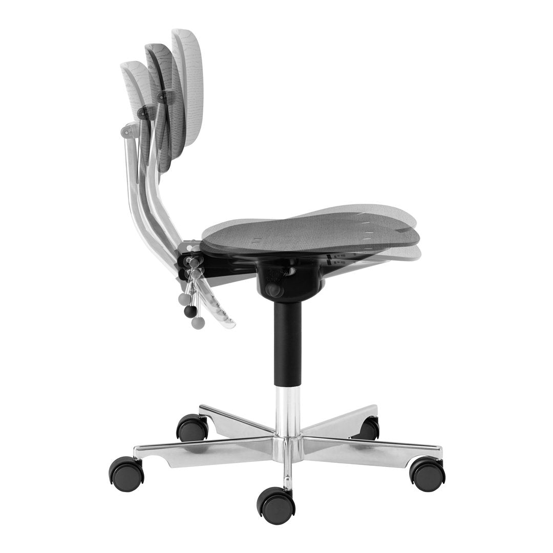 Jorgen Rasmussen Kevi 2543 Ergonomic Office Chair with Gas Lift - Adjustable Height, Lumbar Support & Swivel Base for Home Office, Gaming & Workspace Comfort
