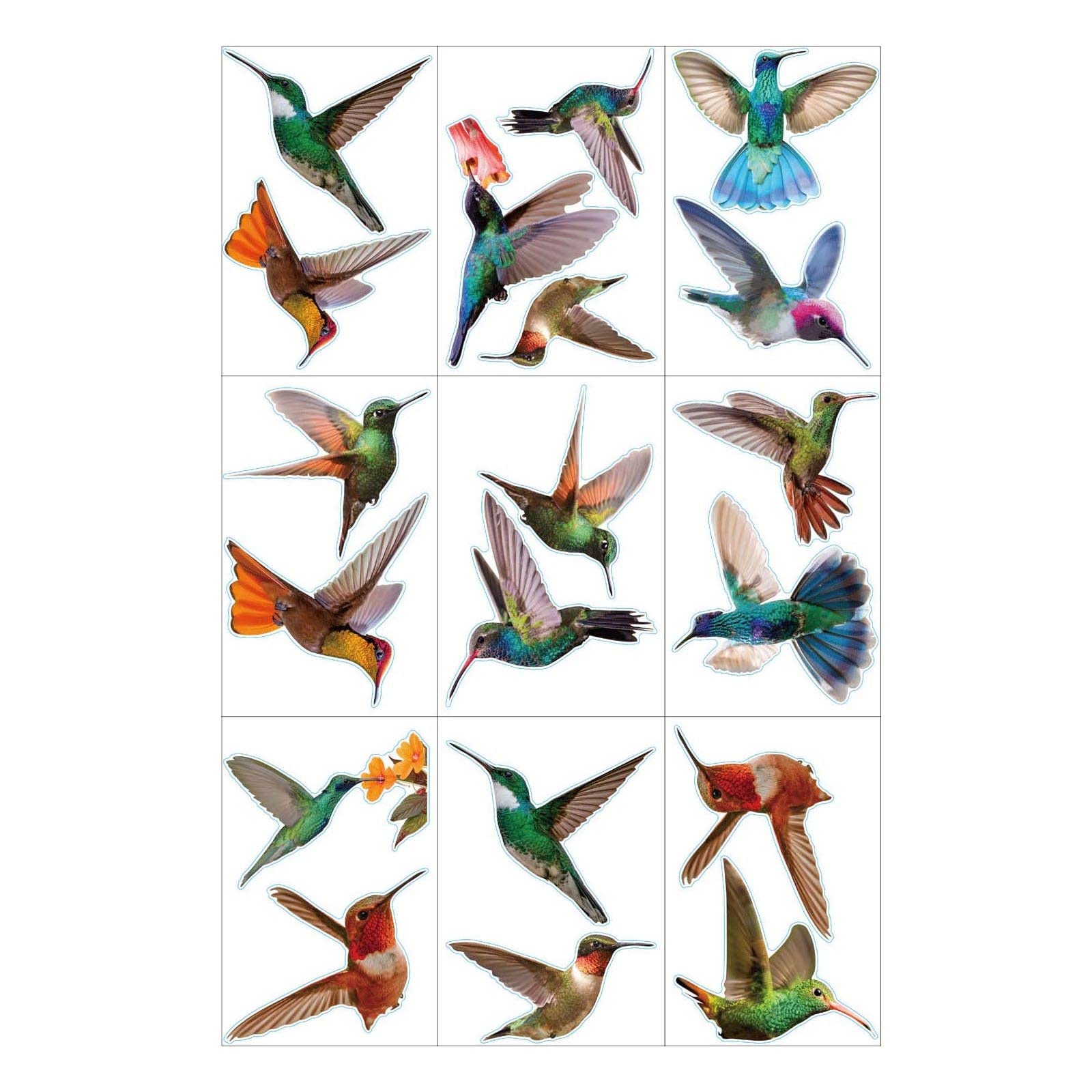 Celendi Anti-Collision Kitchen Wall Stickers - 19 Pack Hummingbird Electrostatic Window Decals for Glass & Walls | Perfect for Home Decor, Kitchen Backsplash & Office Spaces